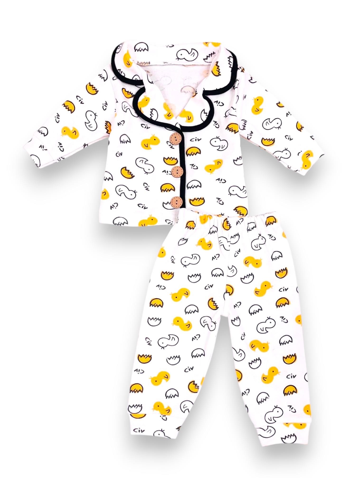 Civciv Desenli Bebek Pijama Takım