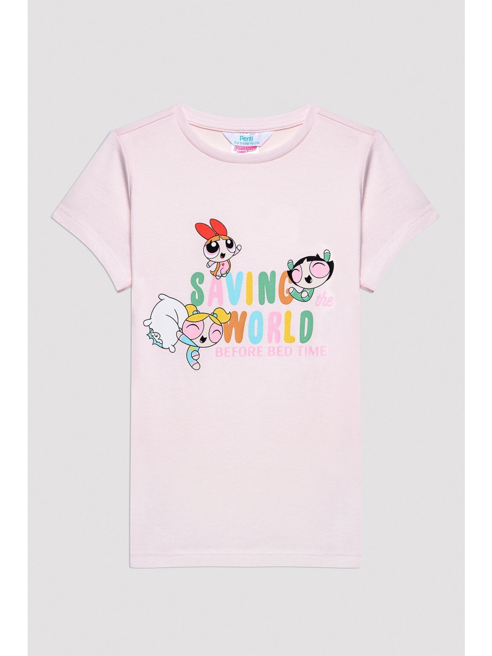 Powerpuff Girs Kız Çocuk Kısa Kollu Pijama Takımı