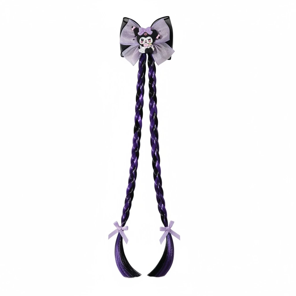 Yapay Saçlı Kuromi Çocuk Toka