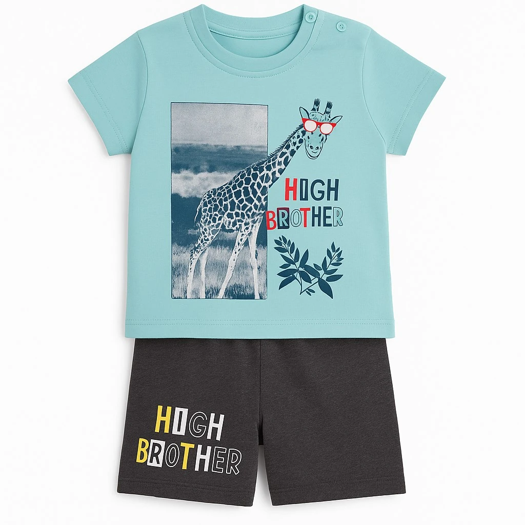 High Brother Erkek Bebek Şortlu Takım