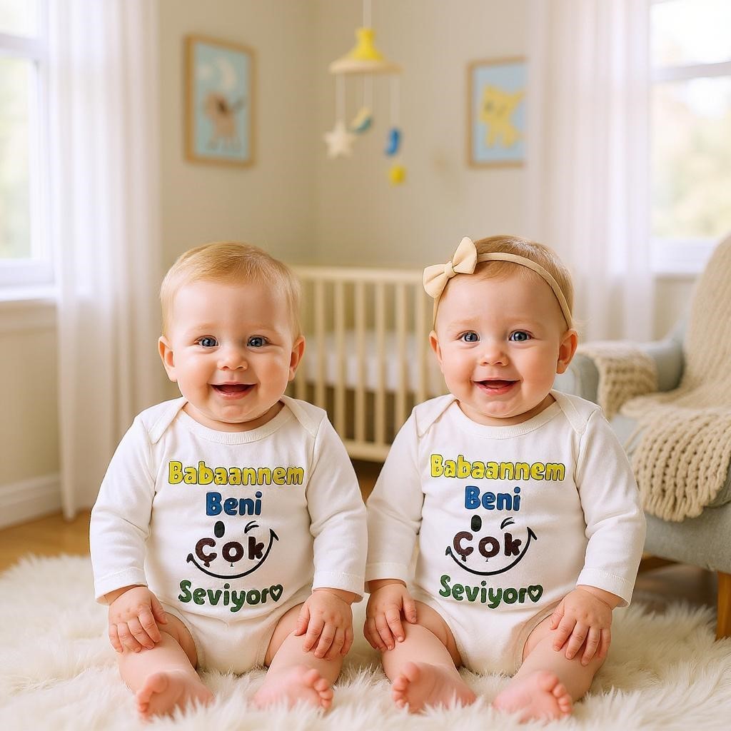 Baskılı Bebek Body Zıbın (Babaannem Beni Çok Seviyor)