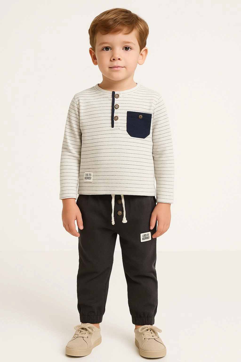 Çizgili Erkek Çocuk Takım