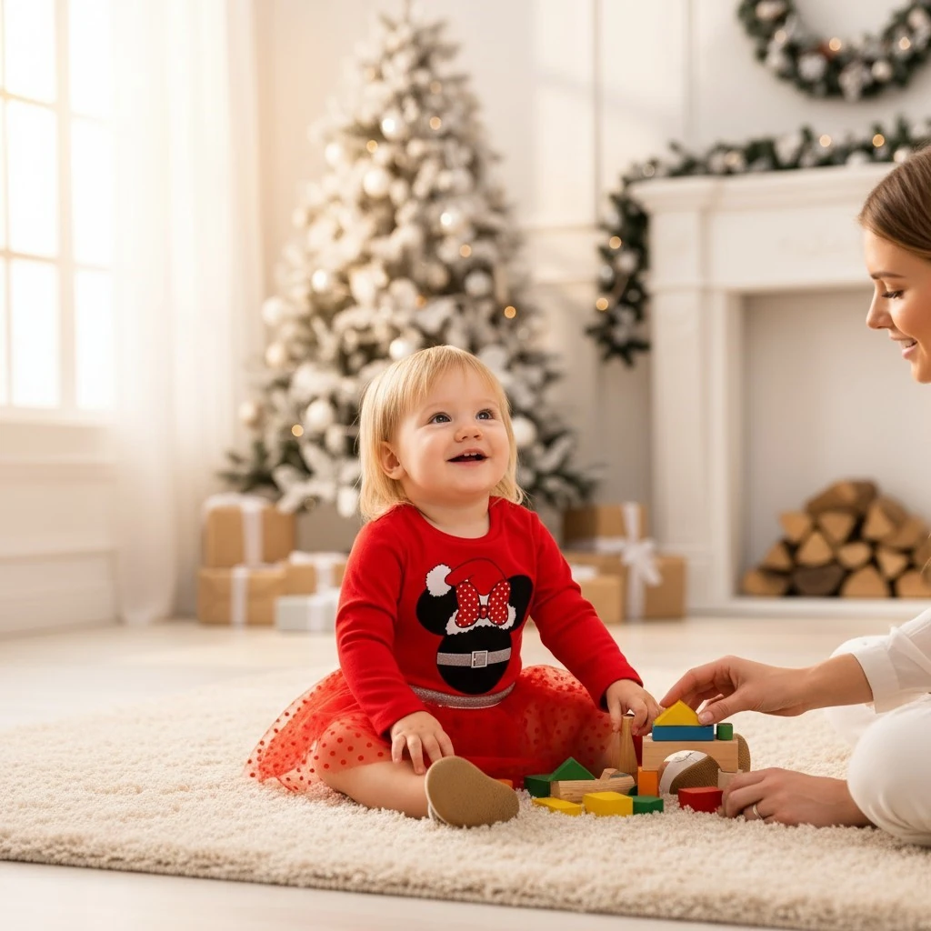 Yeni Yıl Kız Çocuk Kostüm Body