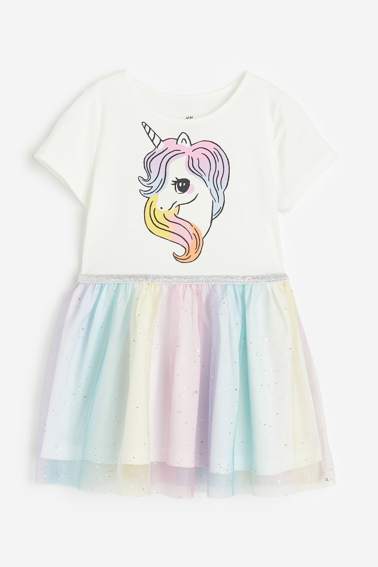 Unicorn Kız Çocuk Tüllü Elbise
