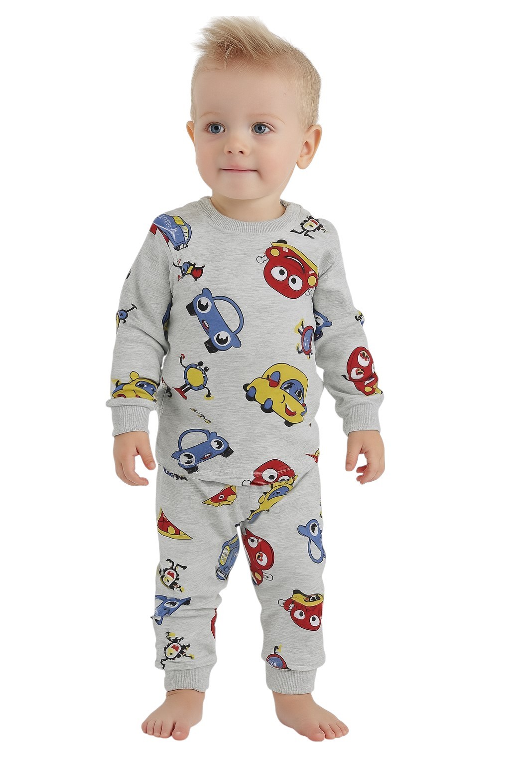 Arabalı Erkek Bebek Pijama Takım
