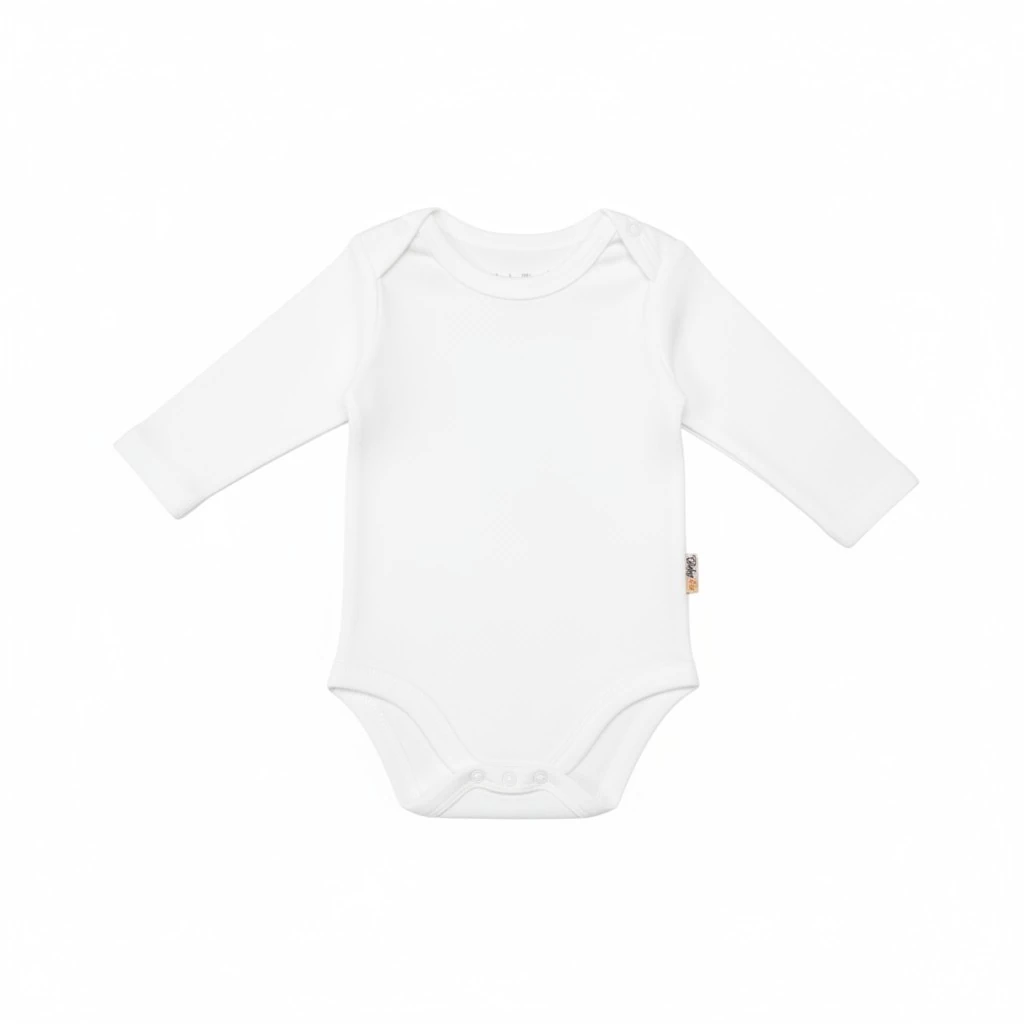 Düz Uzun Kollu Kız Bebek Çıtçıtlı Body (BabyToo)