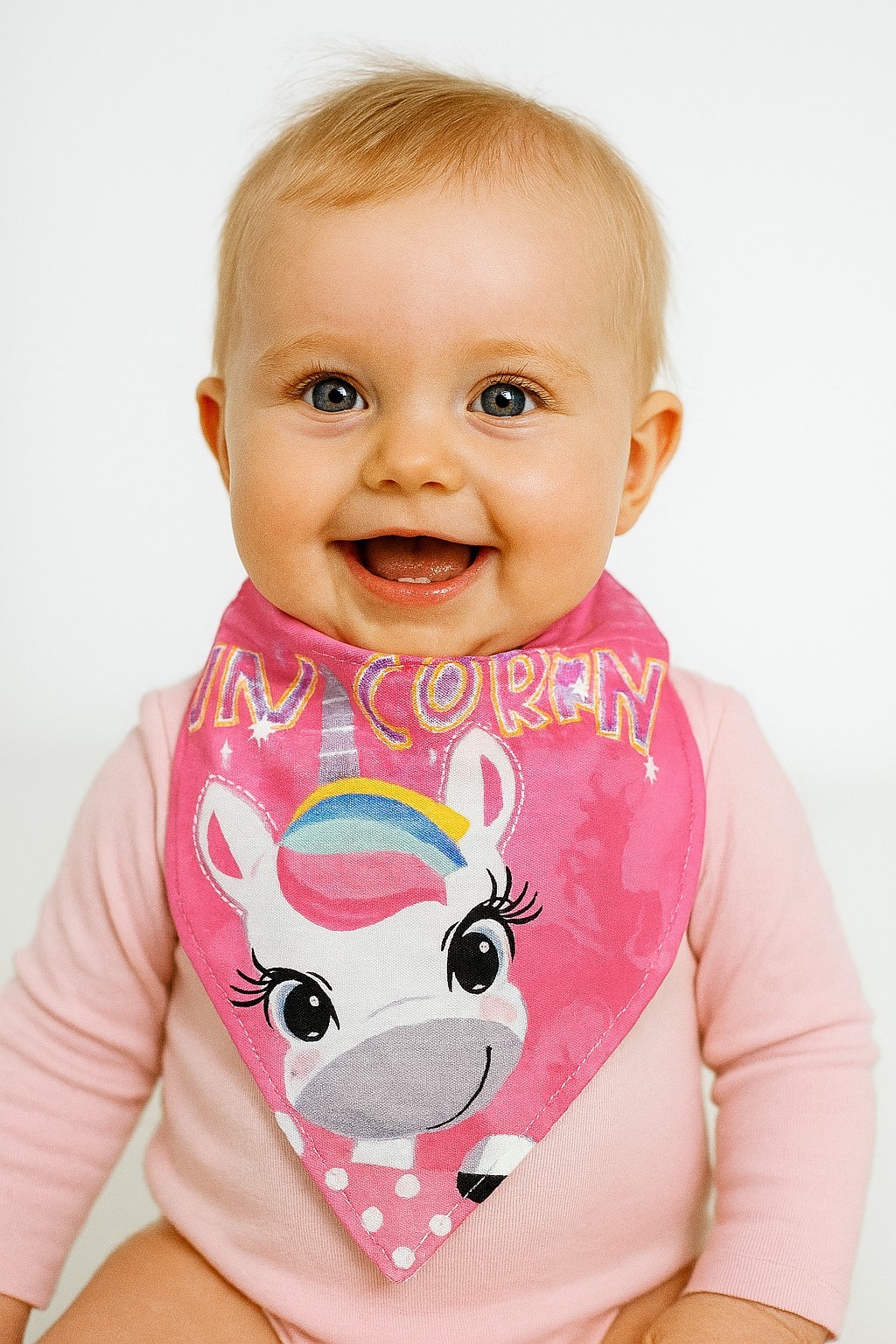 Unicorn Kız Bebek Fular Önlük