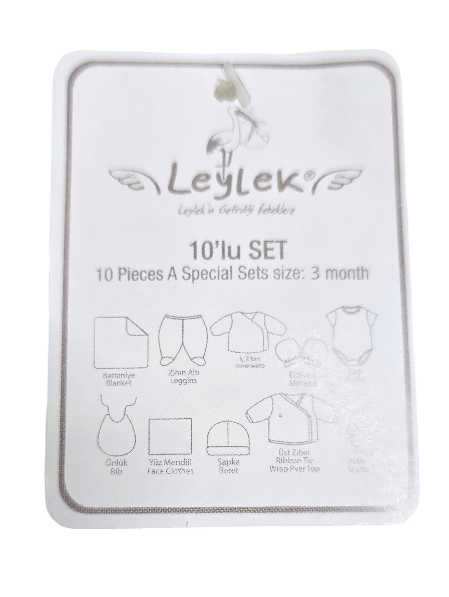 Papyonlu Erkek Bebek Hastane Çıkışı 10lu Set