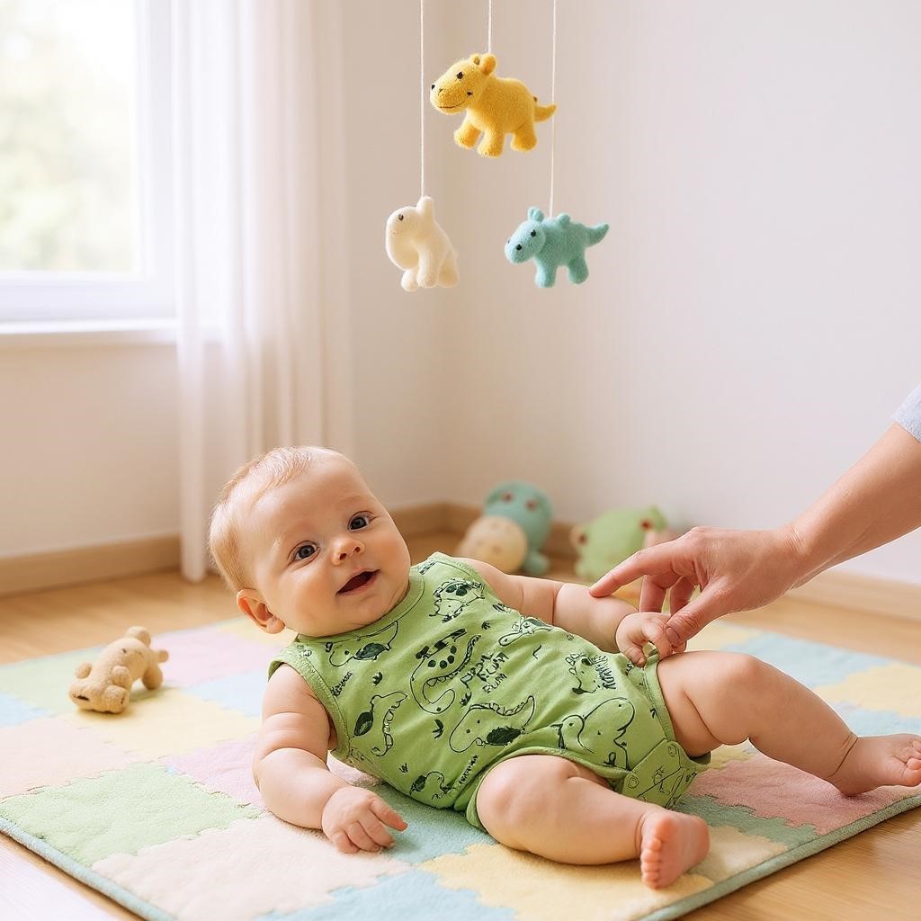 Dino Geniş Askılı Bebek Çıtçıtlı Body
