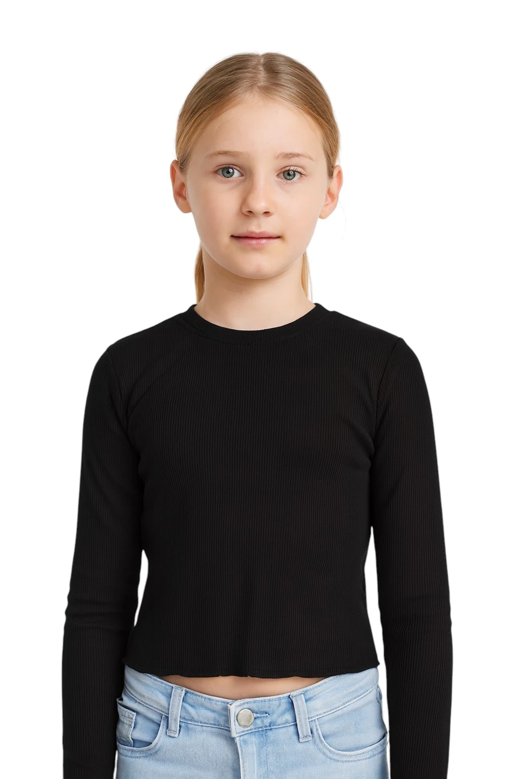 Uzun Kol Kız Çocuk Body