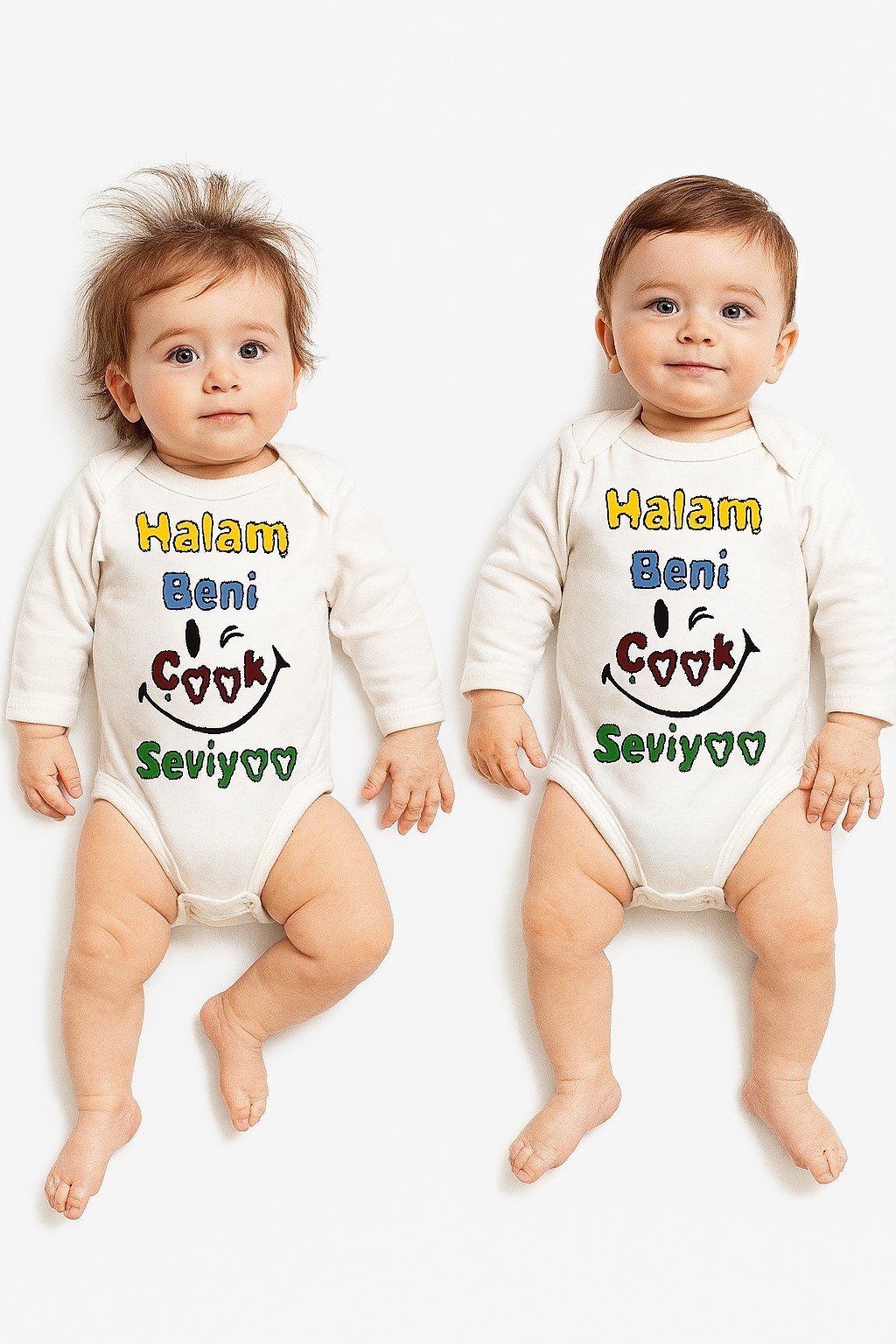 Baskılı Bebek Zıbın Body (Halam Beni Çok Seviyor)