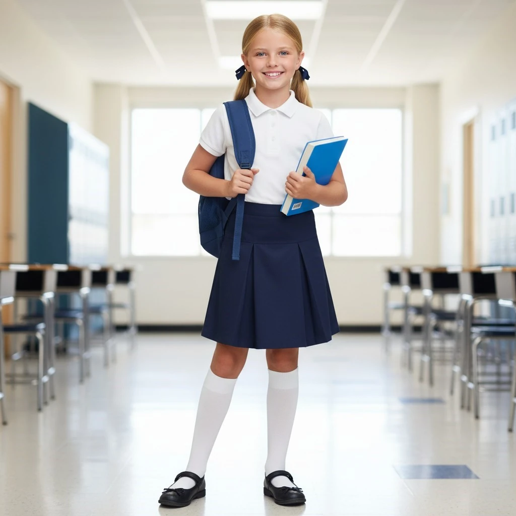 Koton Düz Kız Çocuk Dizaltı Çorap