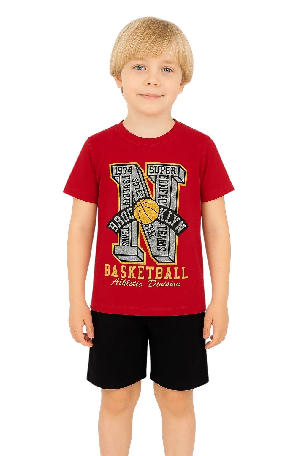 Basketball Erkek Çocuk Şortlu Takım