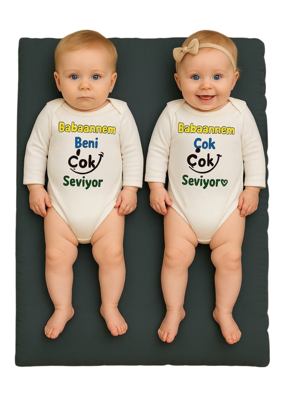 Baskılı Bebek Body Zıbın (Babaannem Beni Çok Seviyor)