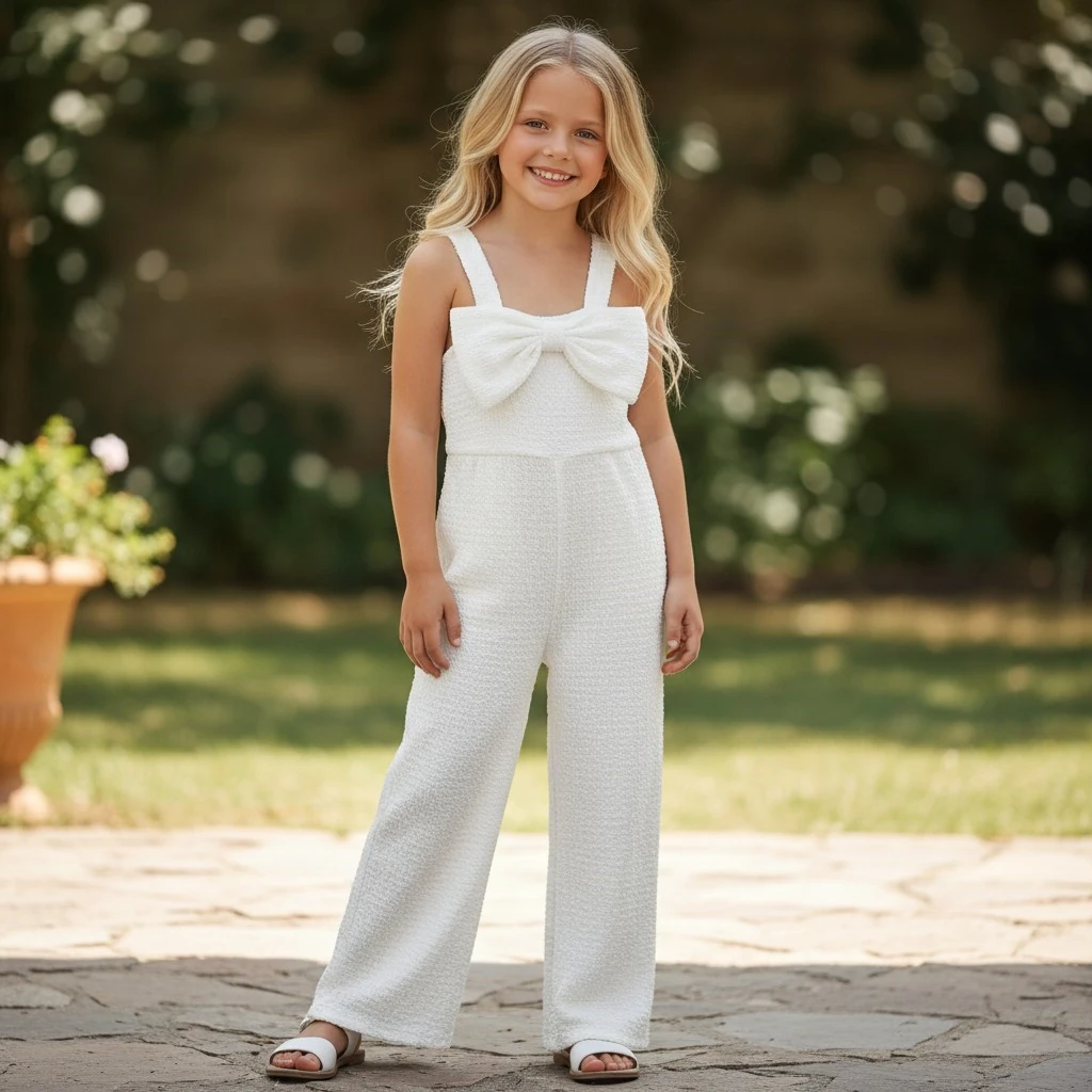 Askılı Kız Çocuk Tulum