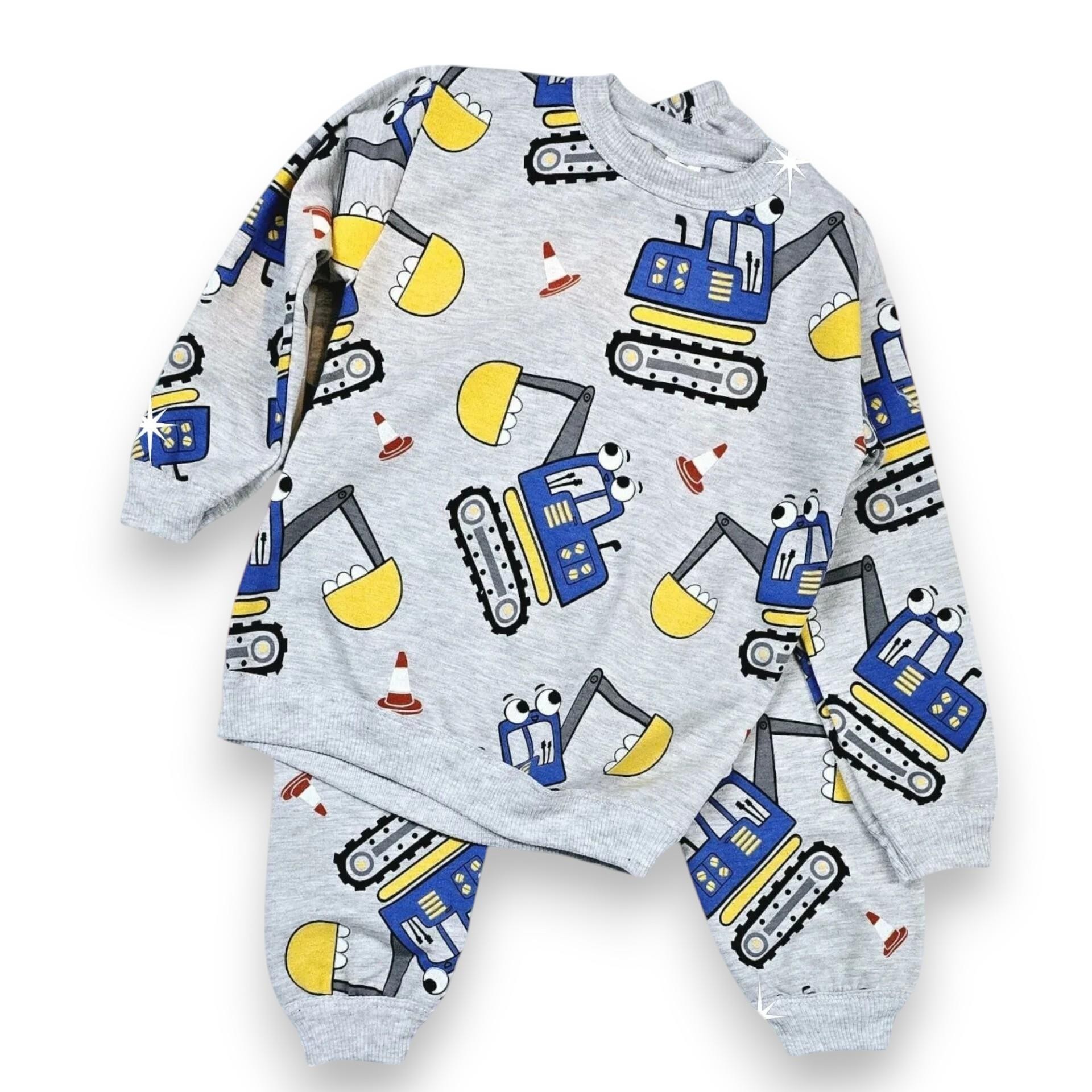 Kepçeli Erkek Bebek Pijama Takım