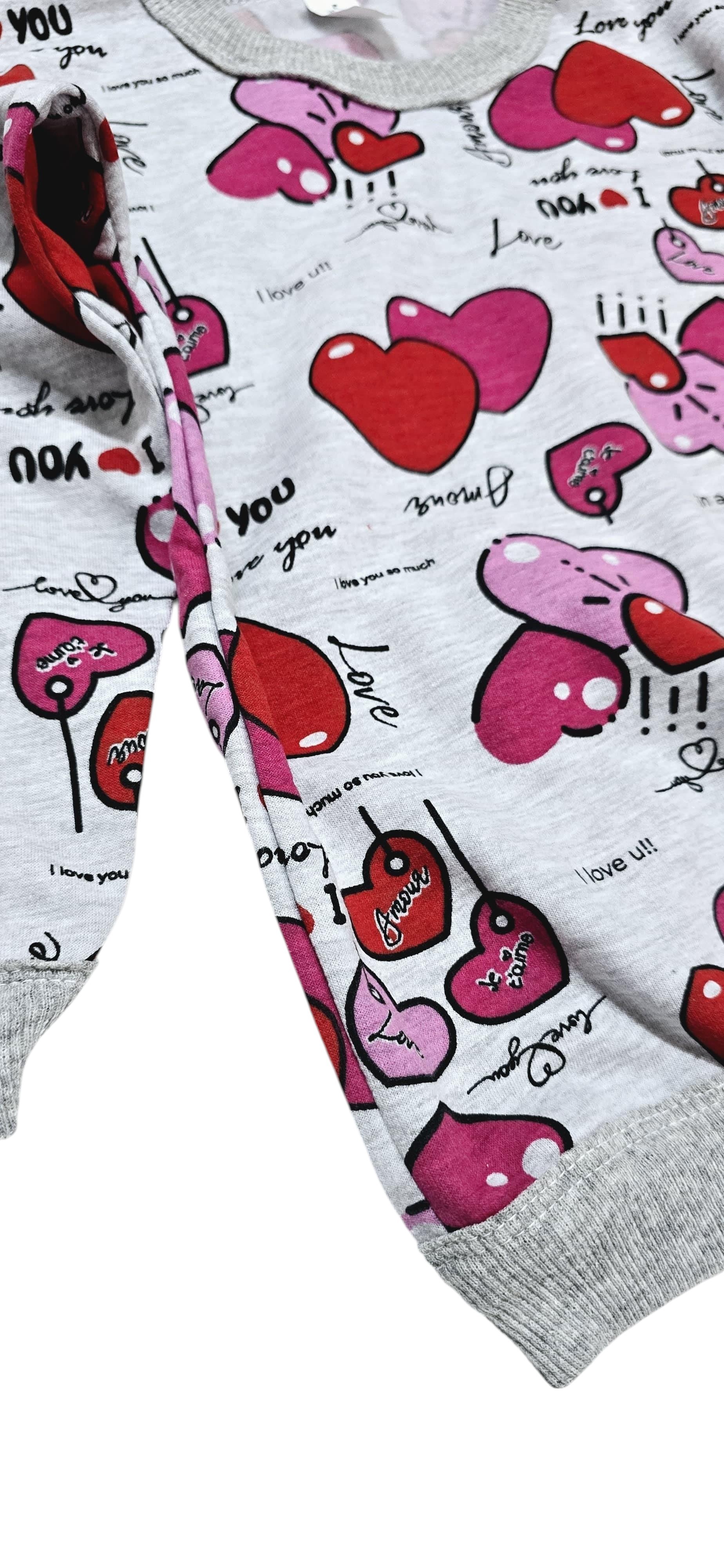 Kalpli Kız Çocuk Pijama Takım