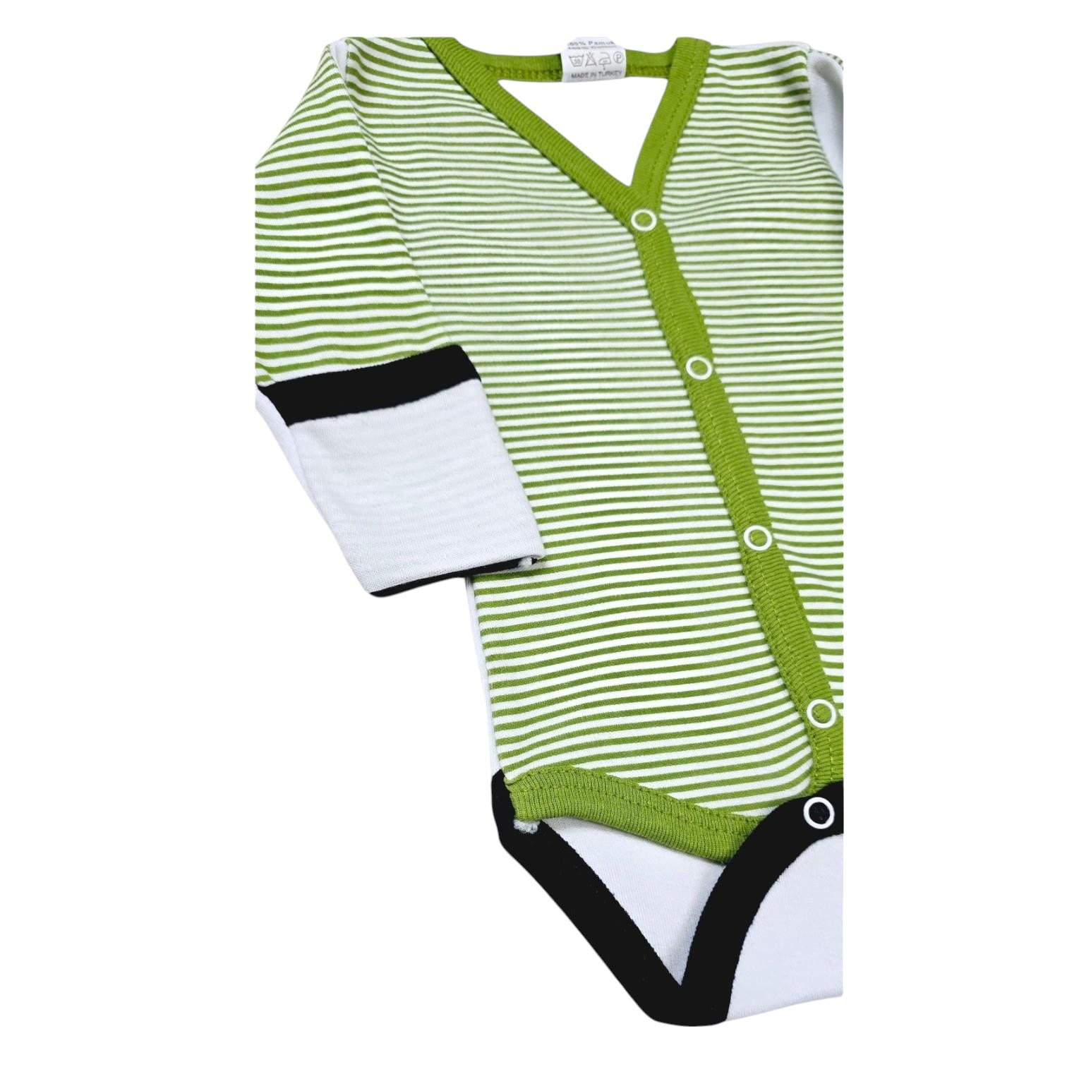 Önden Çıtçıtlı Erkek Bebek Çıtçıtlı Body Zıbın