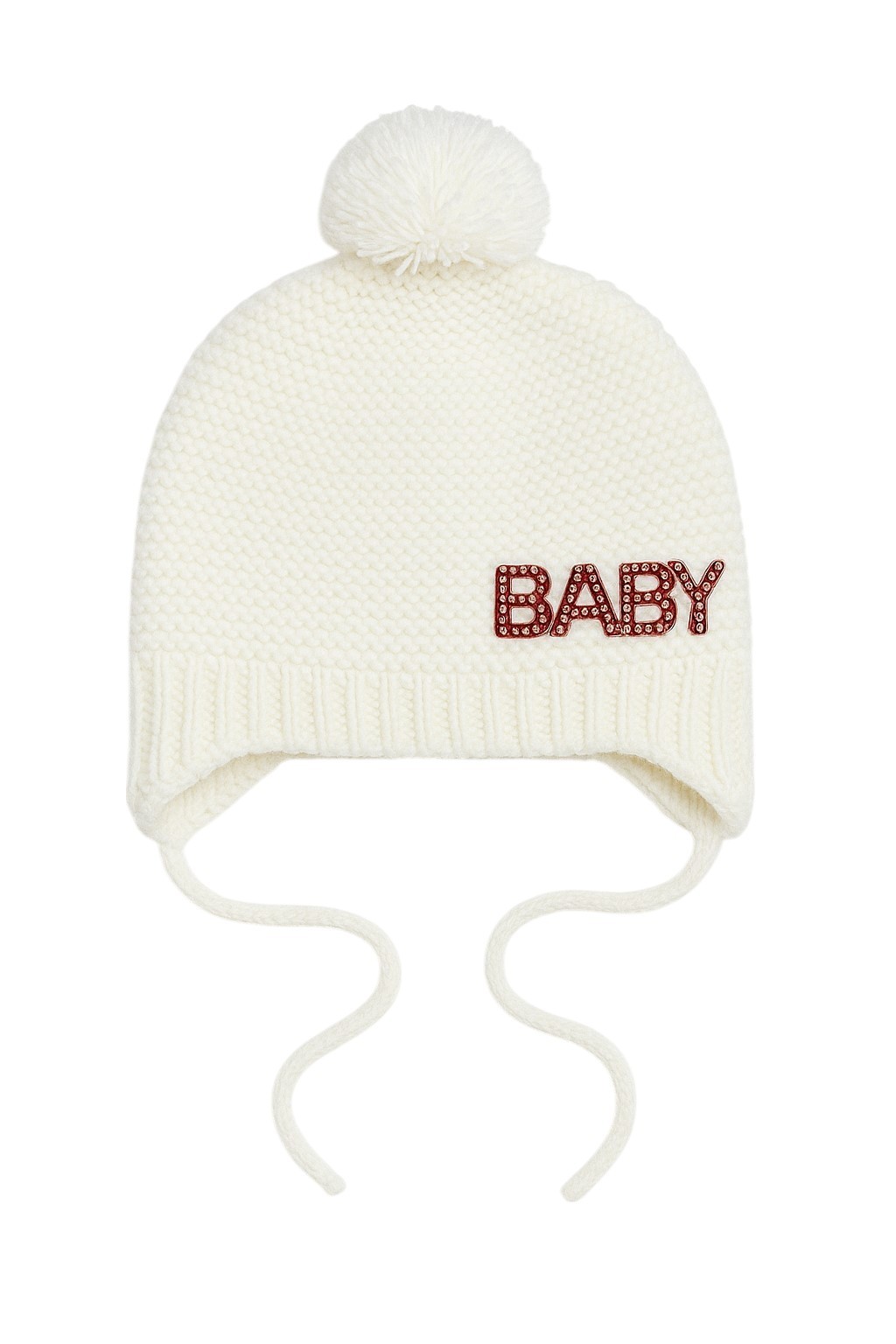 Baby Taşlı Kız Bebek Triko Bere