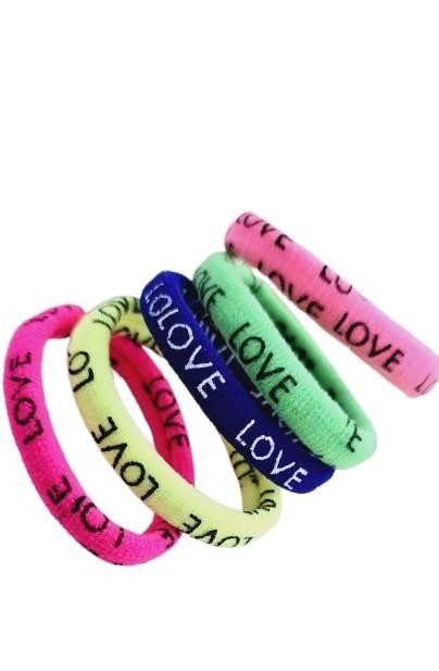 Love Kız Çocuk Lastikli Toka 5li