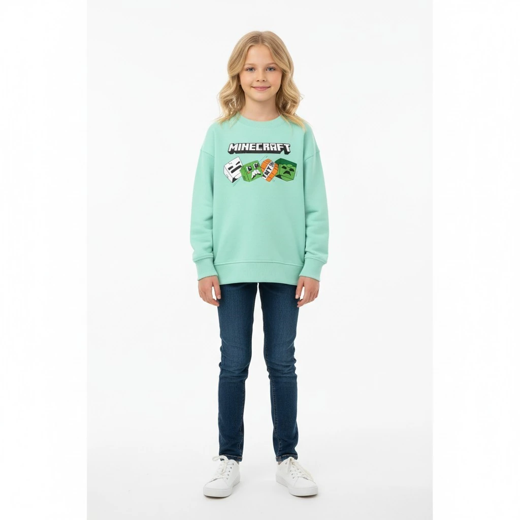Minecraft Çocuk Sweatshirt