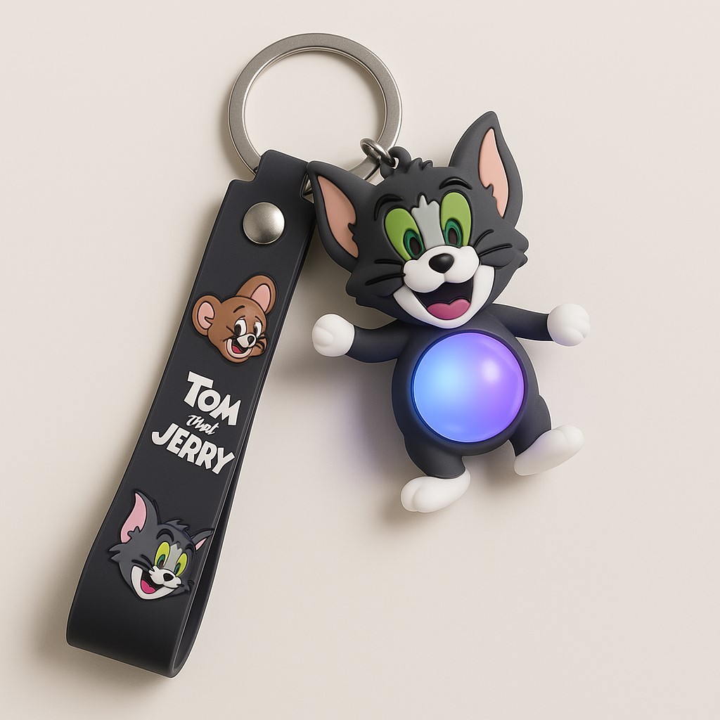 Tom Jerry Işıklı Çocuk Anahtarlık
