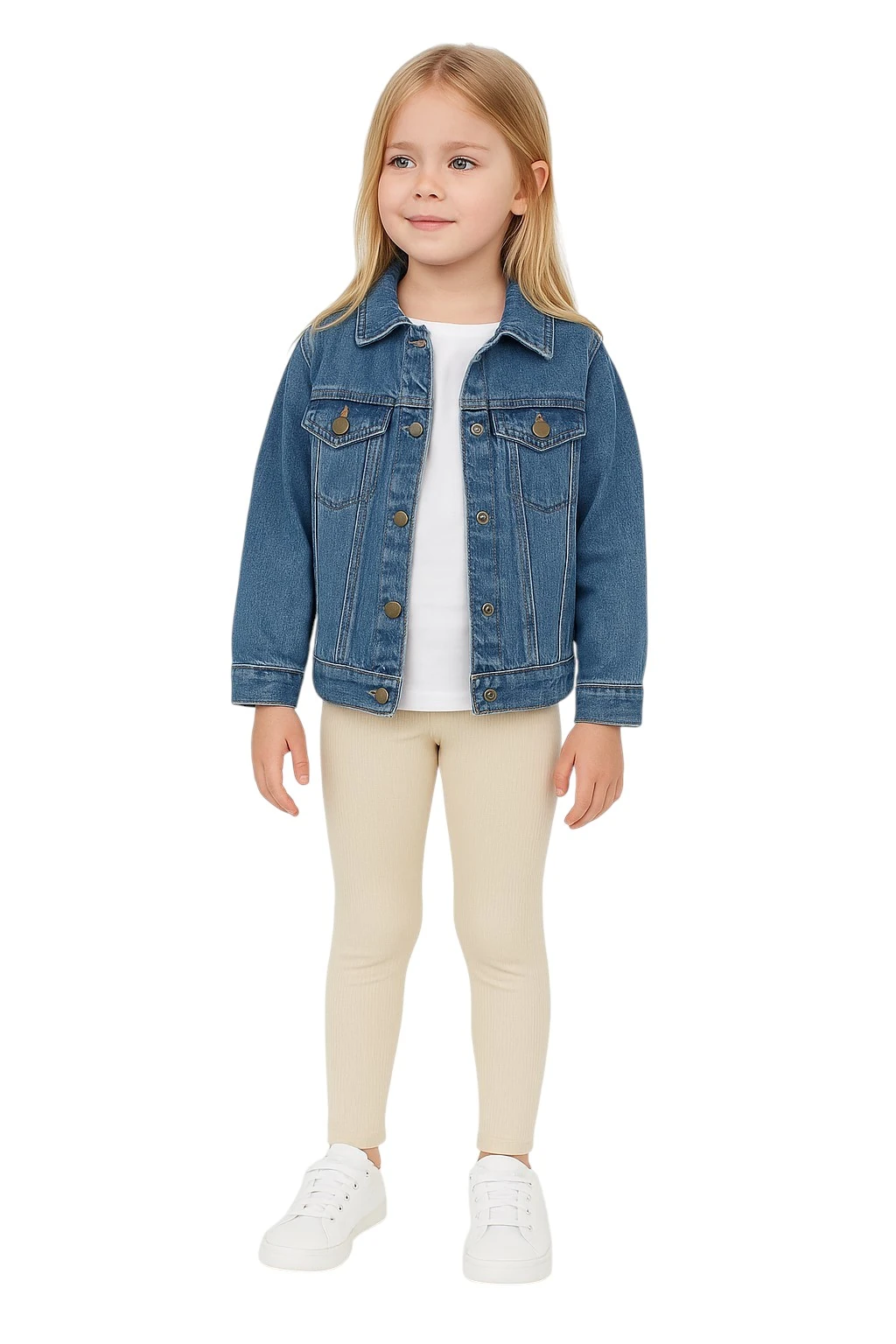 Likralı Kız Çocuk Tayt