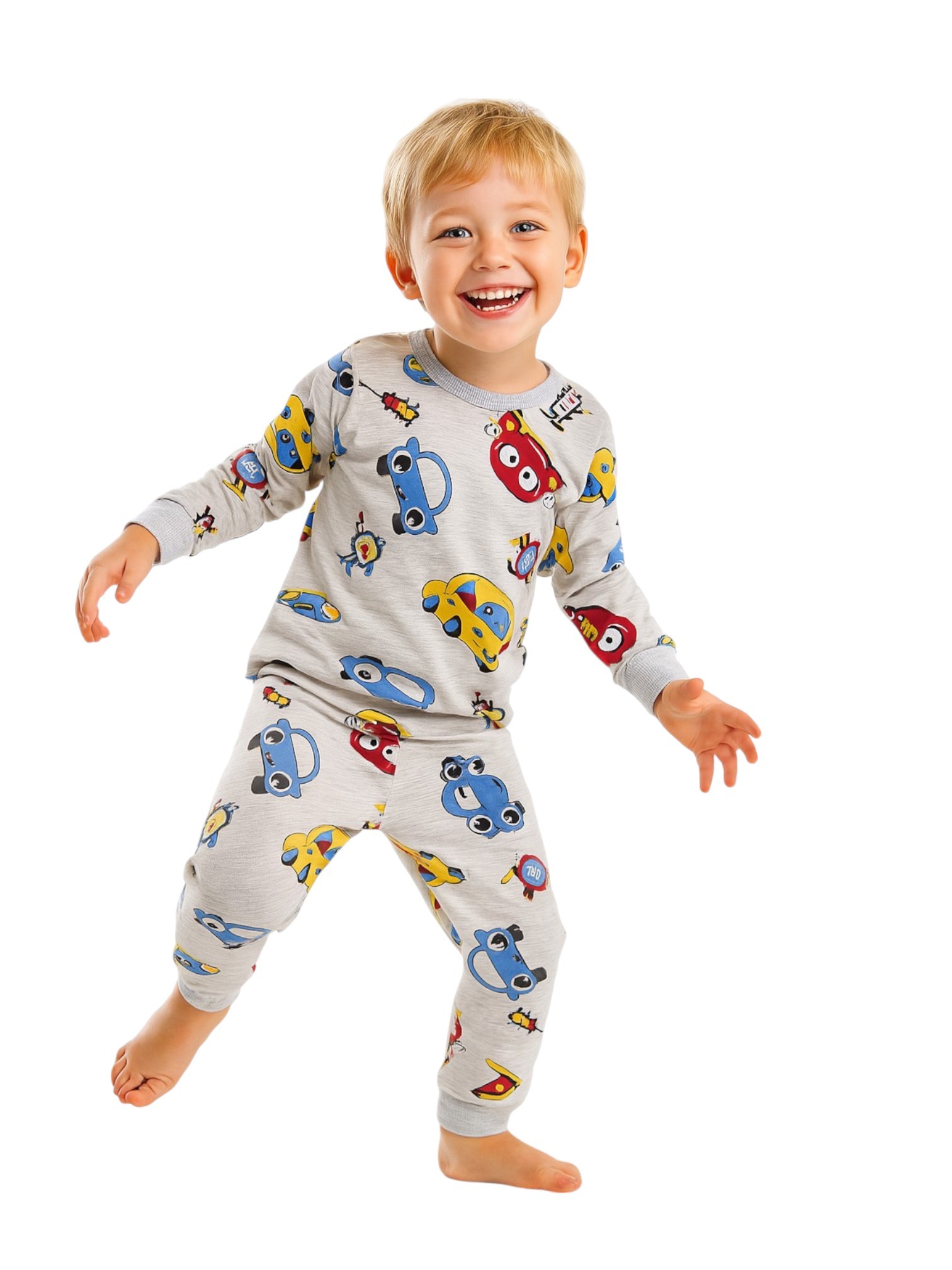 Arabalı Çocuk Pijama Takım
