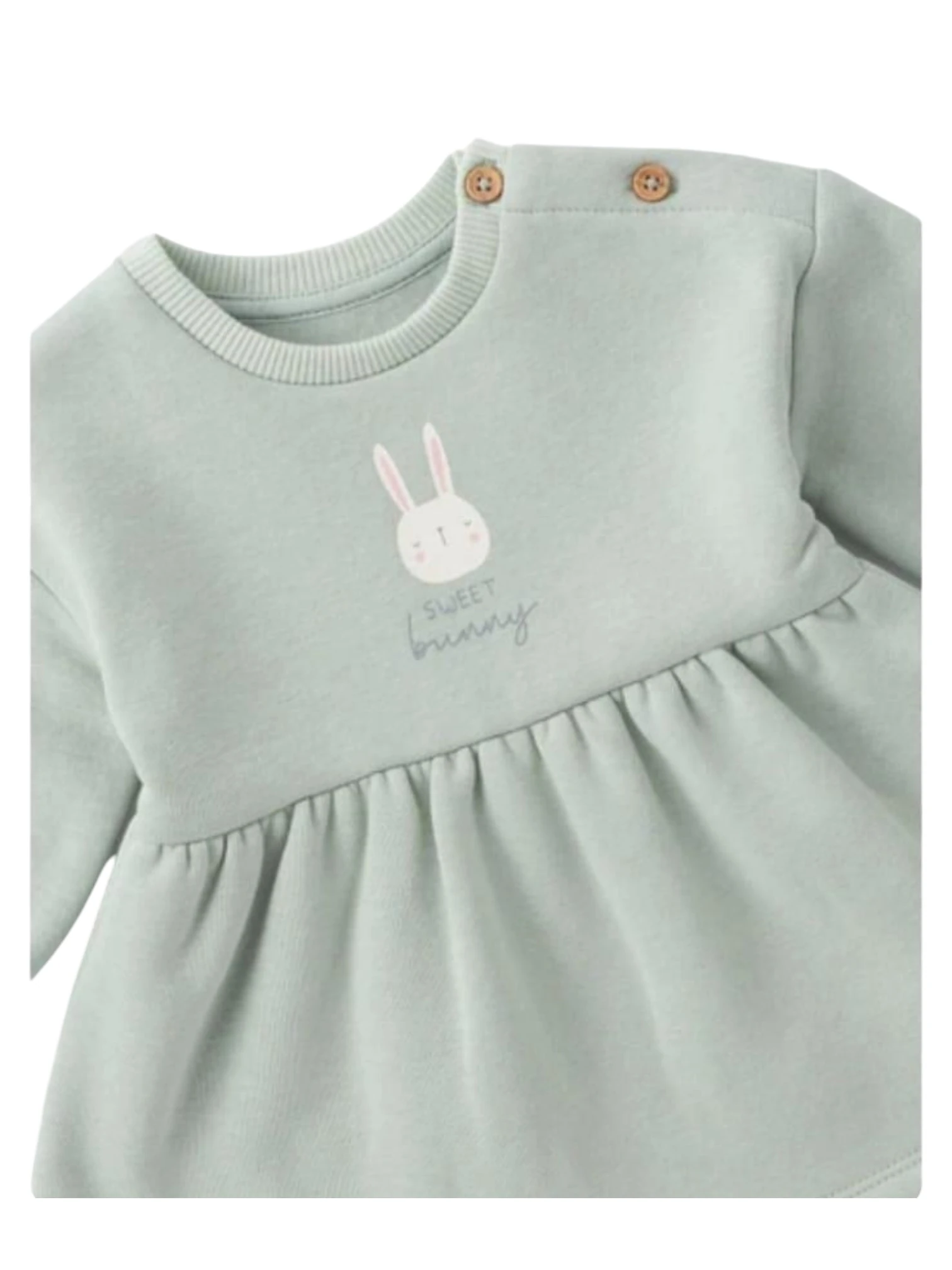 Tavşanlı Kışlık Kız Bebek Elbise