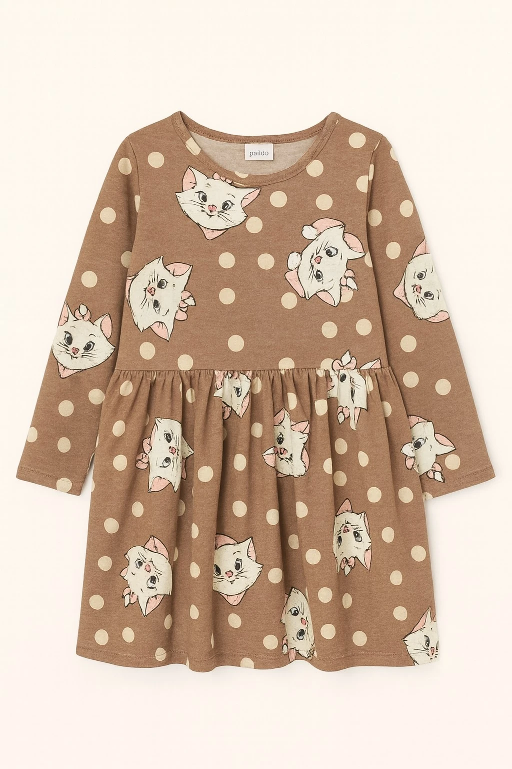 Kedili Kız Çocuk Elbise