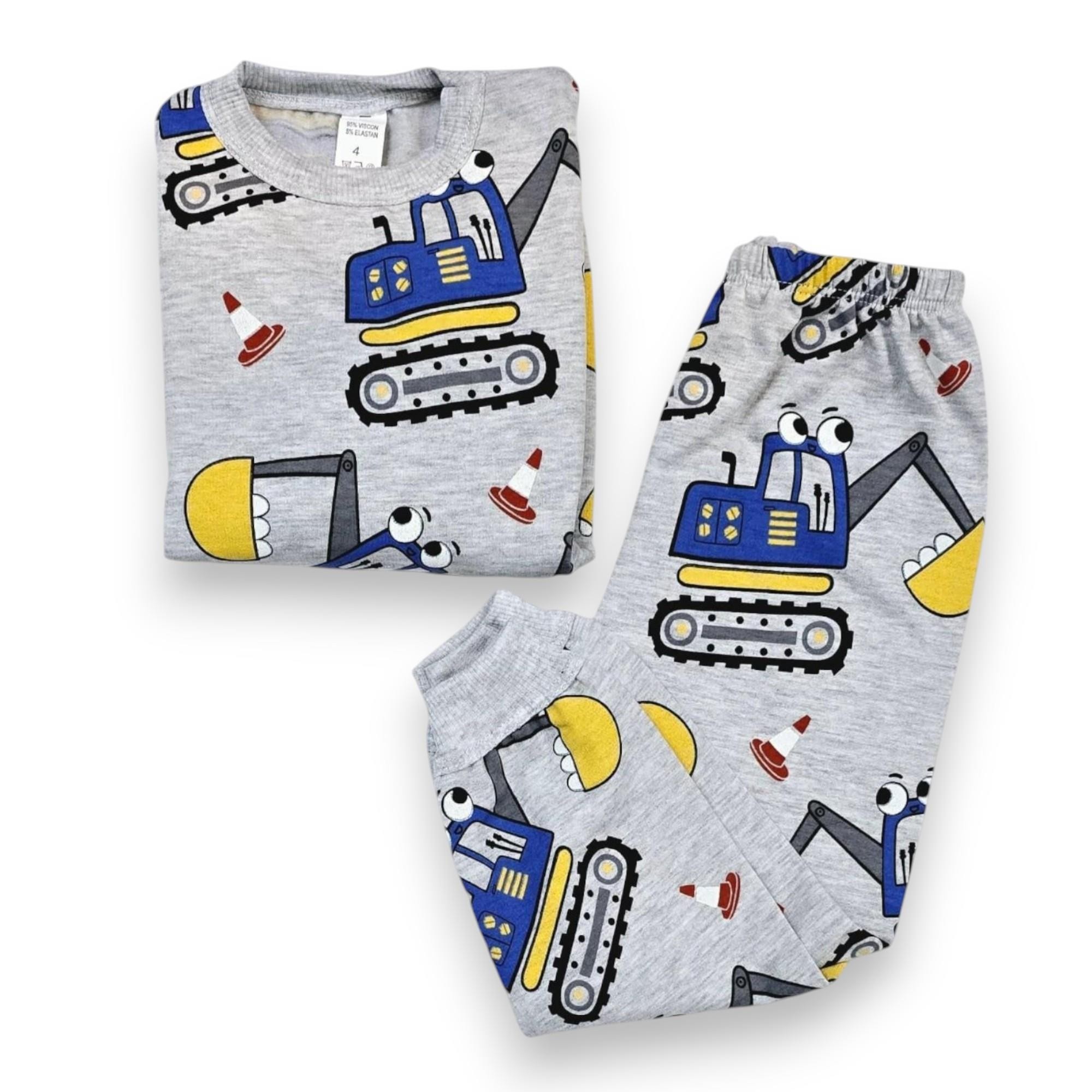 Kepçeli Erkek Bebek Pijama Takım