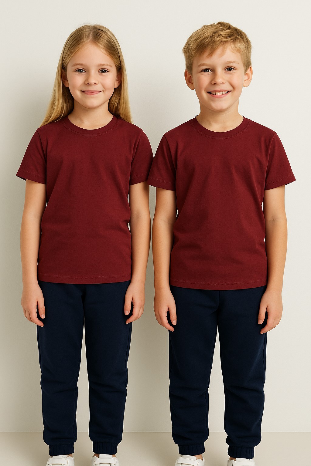 Bisiklet Yaka Basic Çocuk Tişört - Alc