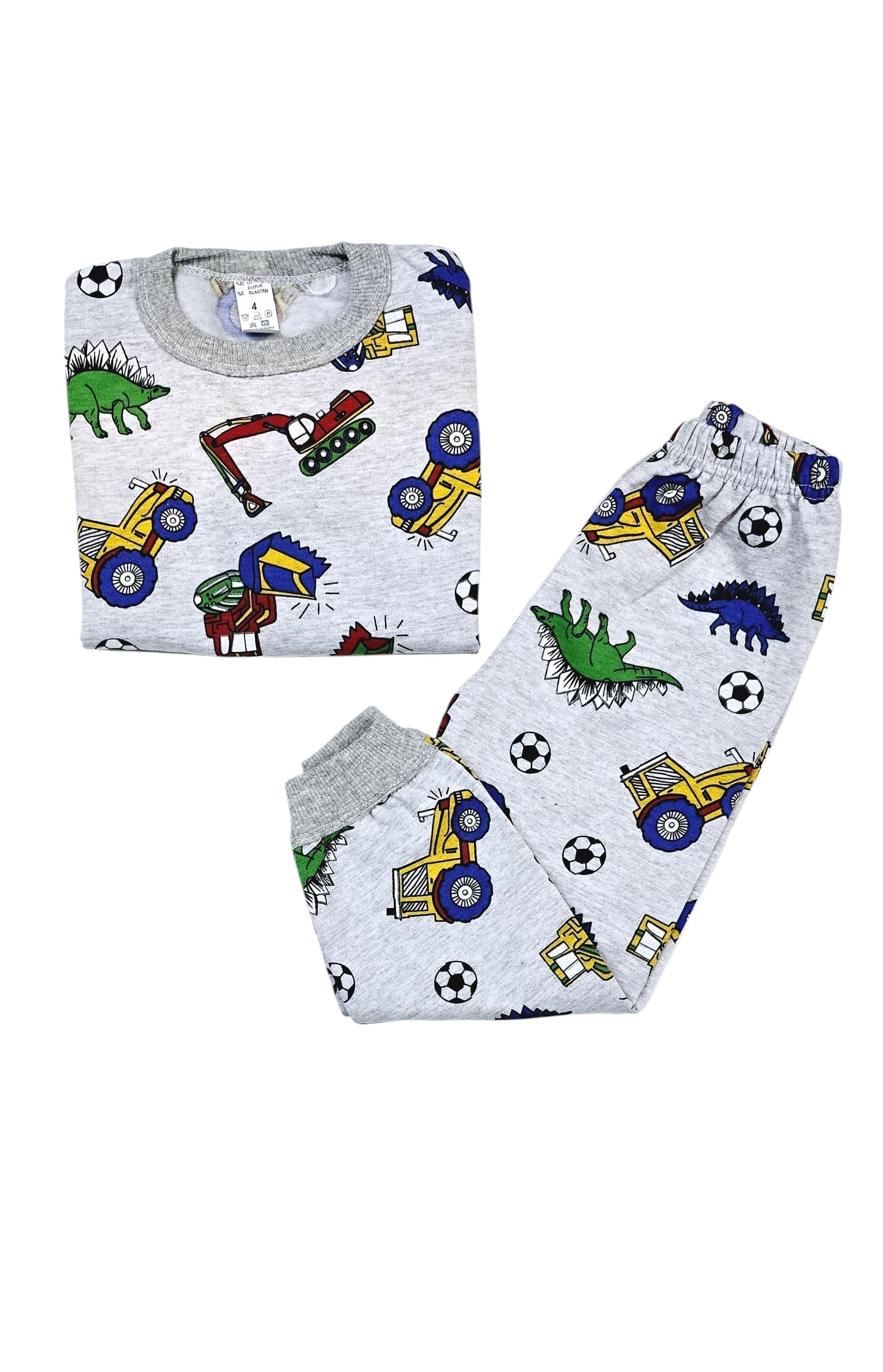 Kepçeli Erkek Bebek Pijama Takım