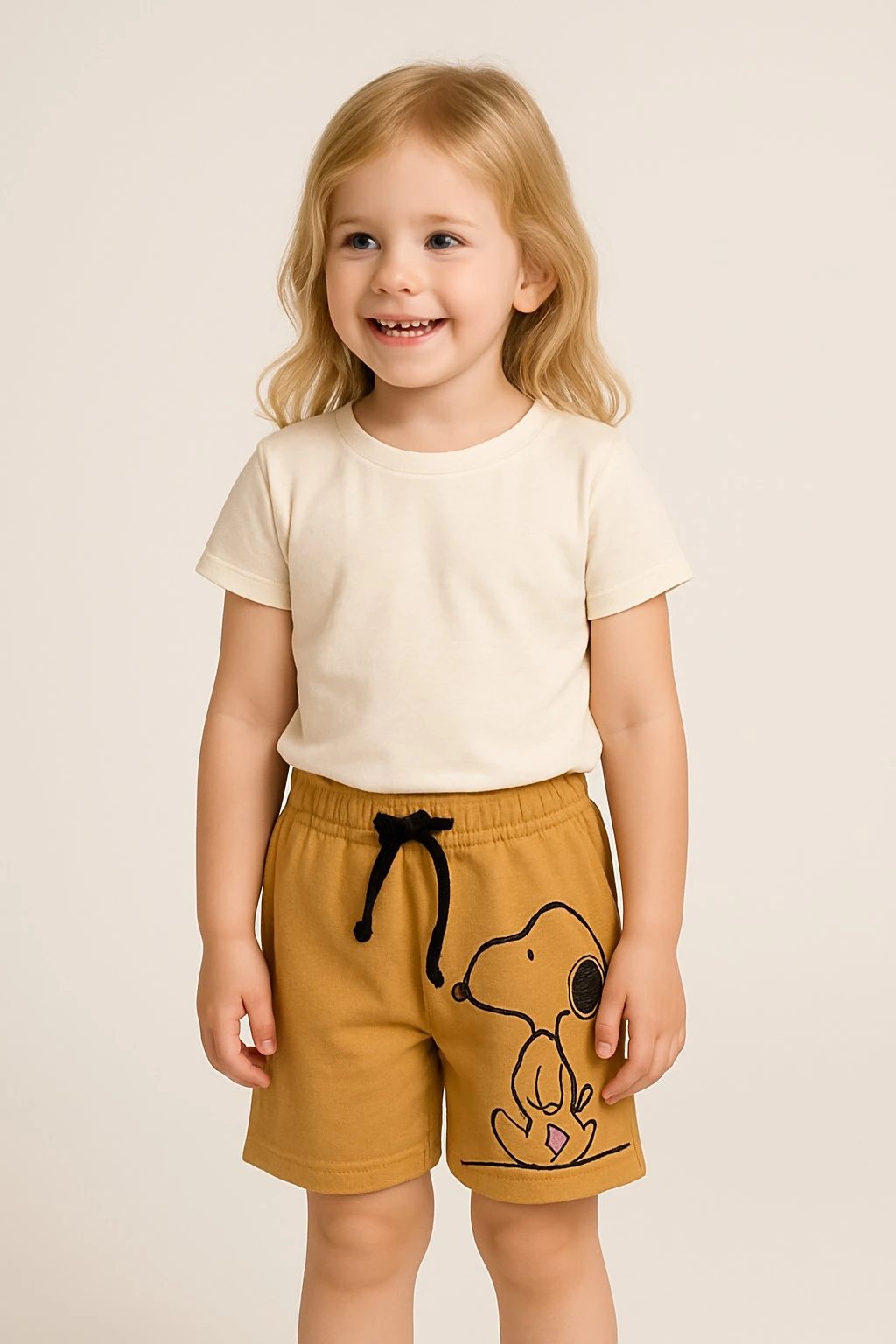 Snoopy Kız Çocuk Şort