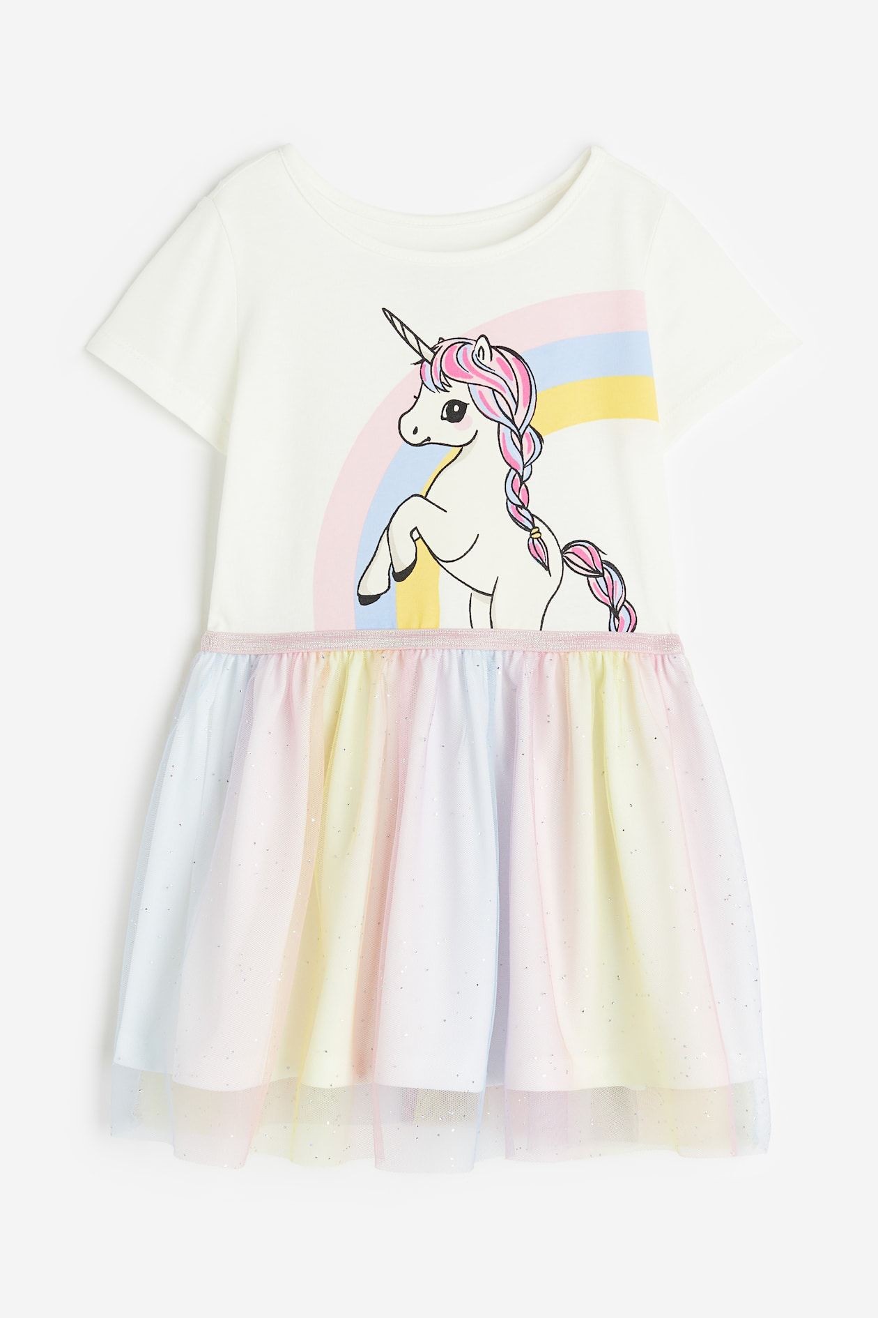 Unicorn Kız Çocuk Tüllü Elbise