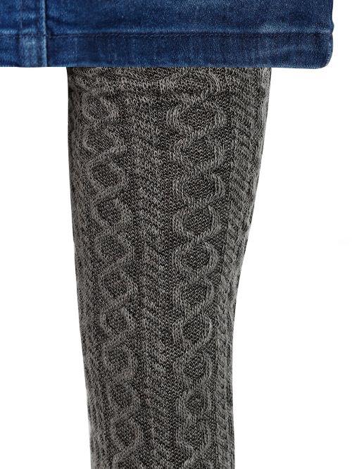 Triko Desenli Külotlu Çorap