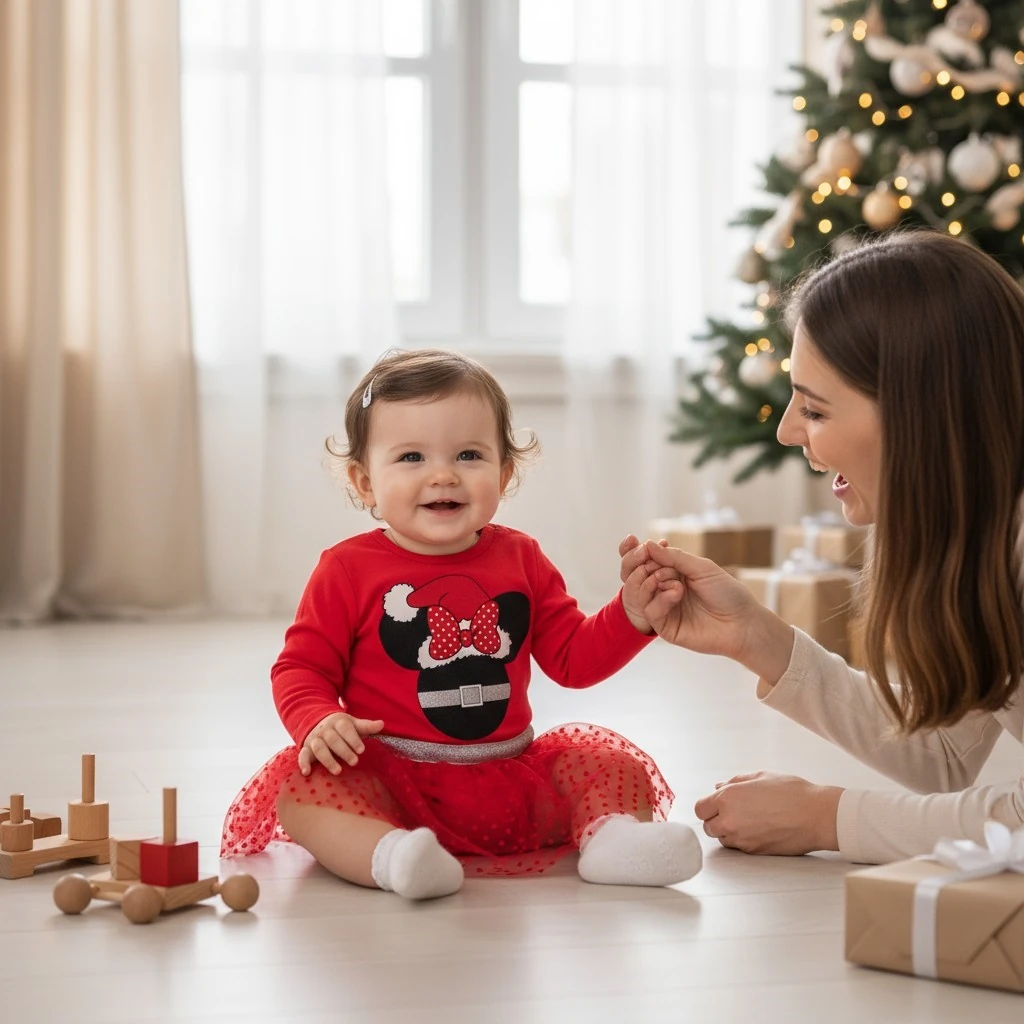 Yeni Yıl Kız Çocuk Kostüm Body