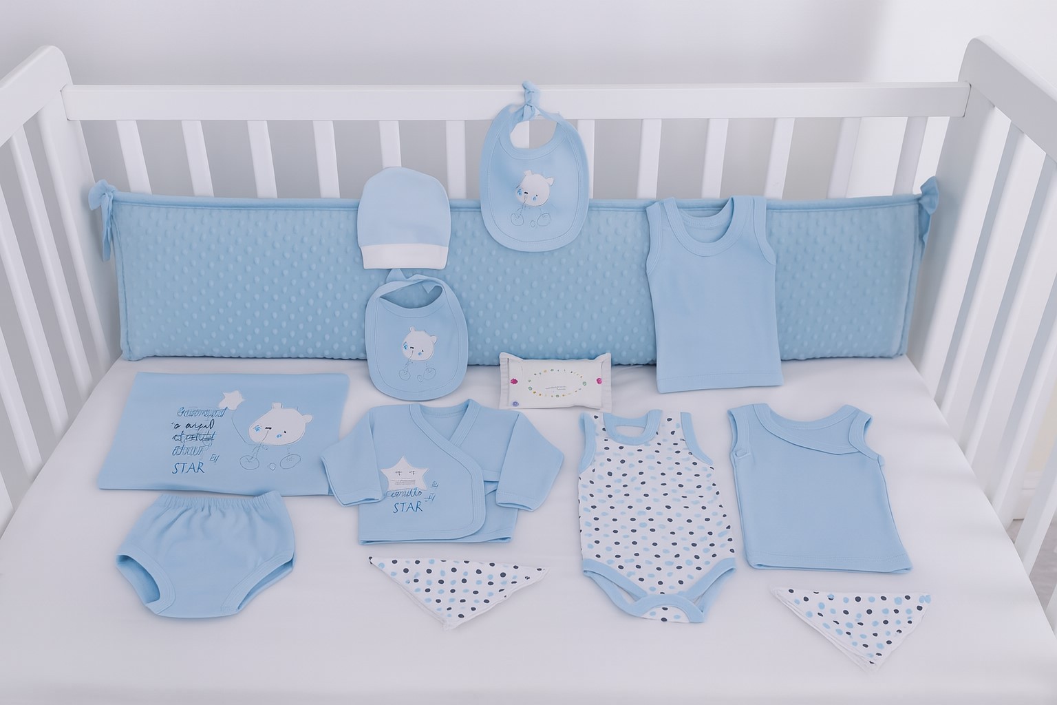 Little Star Erkek Bebek Hastane Çıkışı 10lu Set