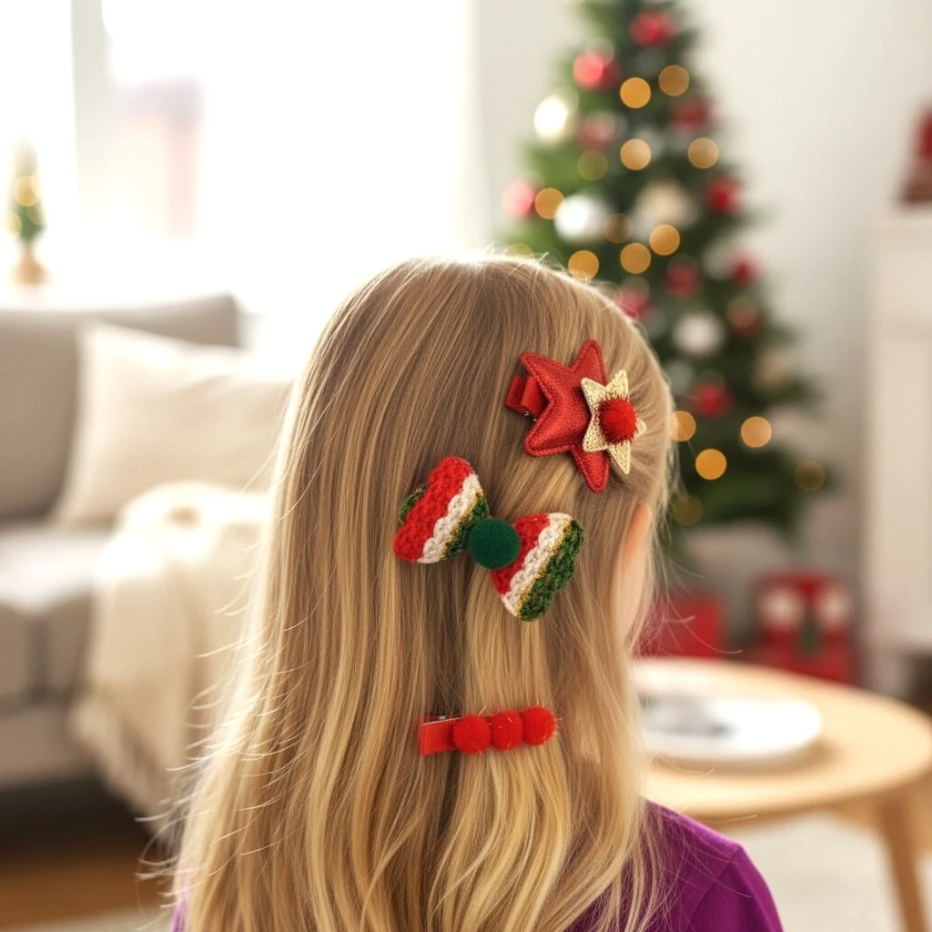 Yeni Yıl Kız Çocuk Toka Set