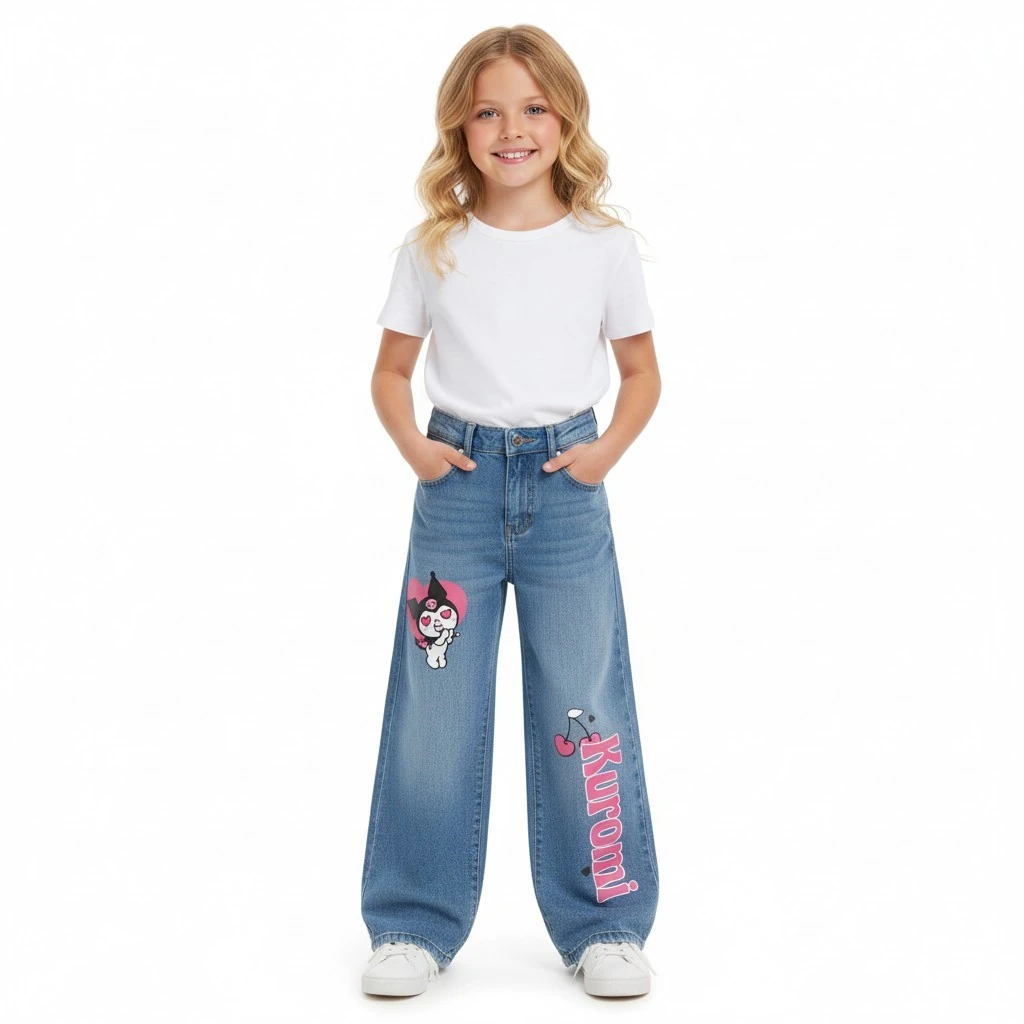 Kuromi Kız Çocuk Palazzo Pantolon