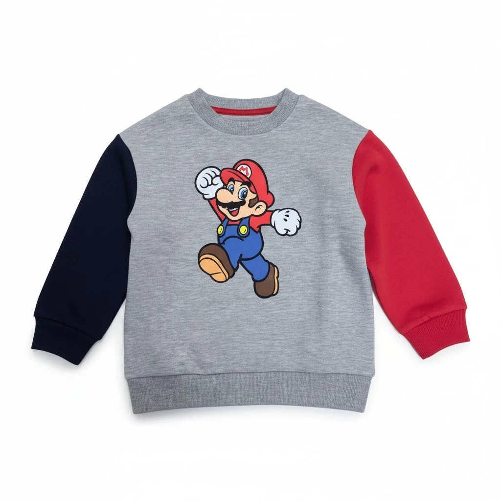 Mario Kışlık Erkek Çocuk Sweatshirt