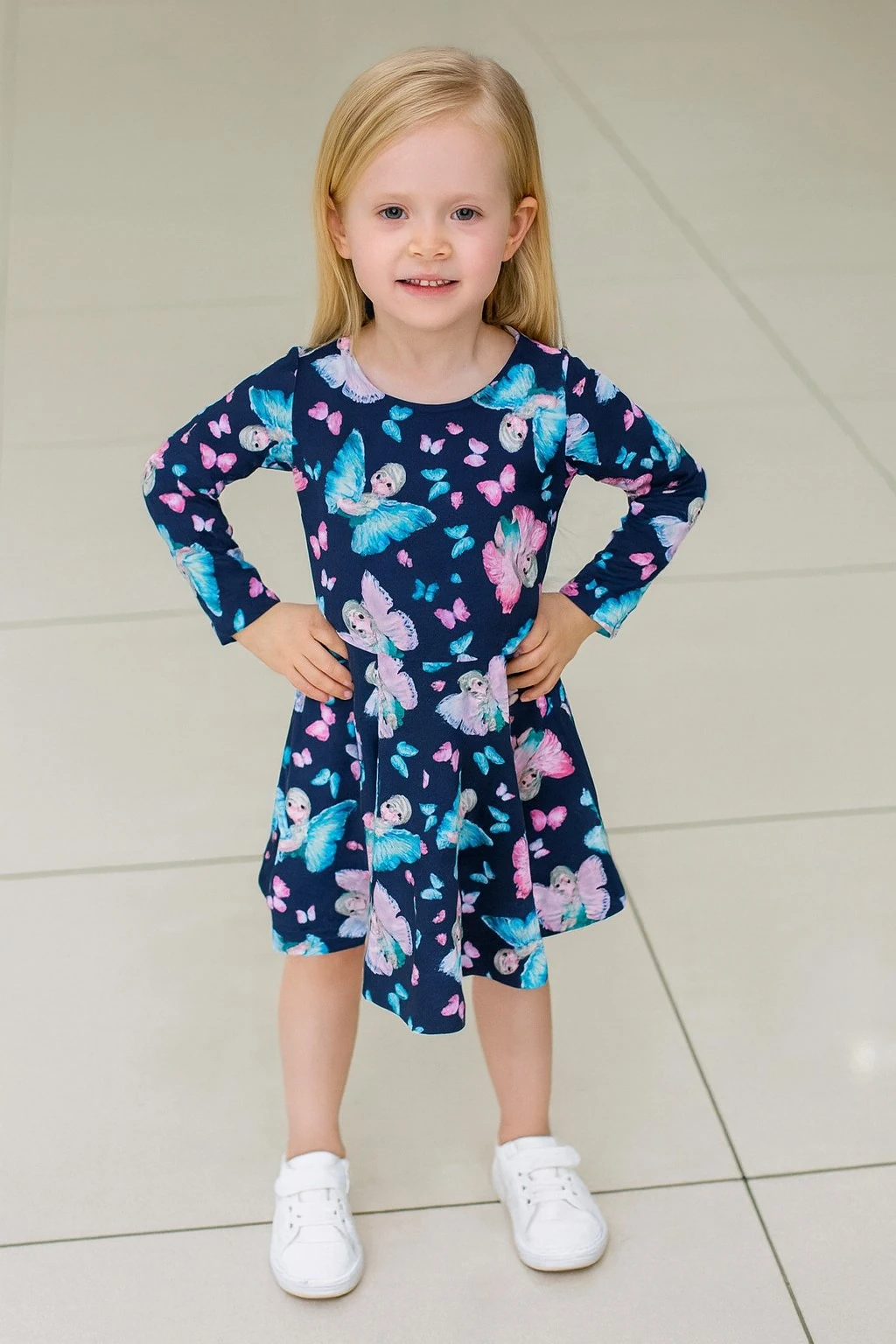 Elsa Kız Çocuk Elbise