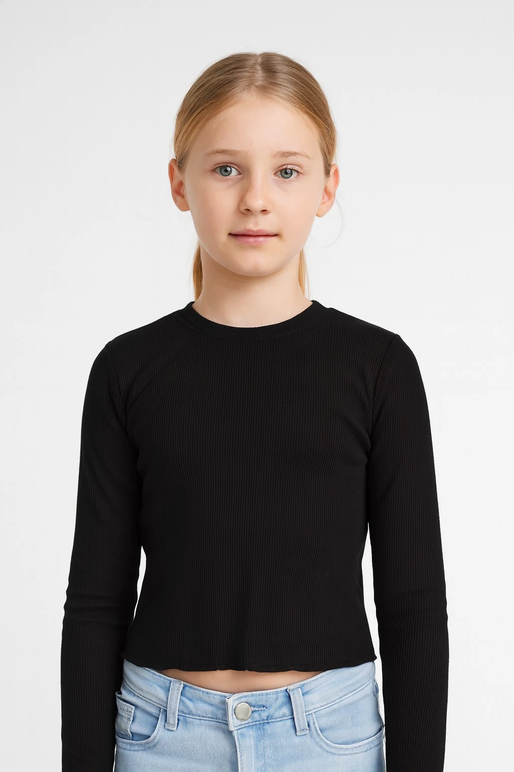 Uzun Kol Kız Çocuk Body