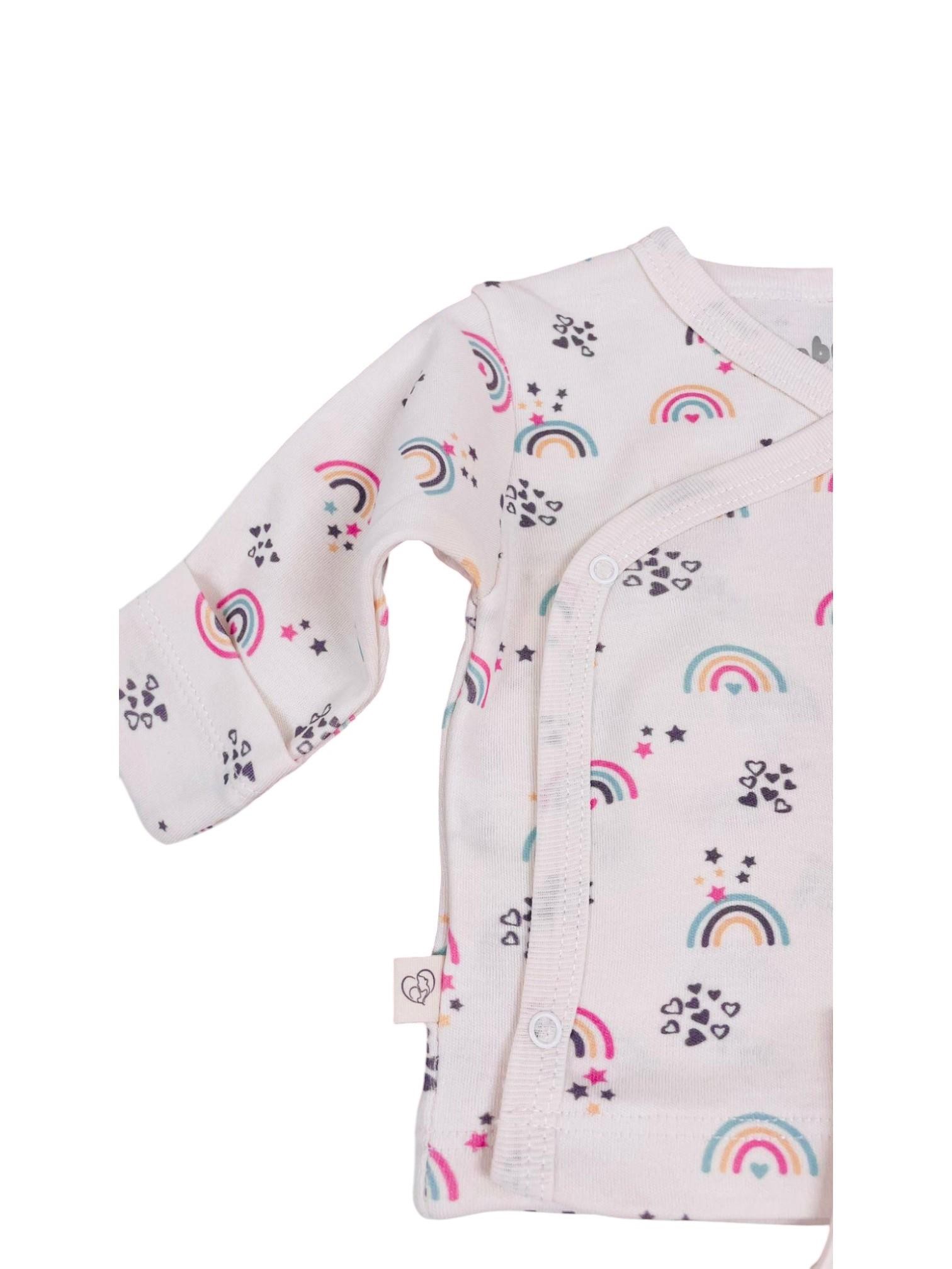 Gökkuşağı Bebek Zıbın Set - 3lü Set