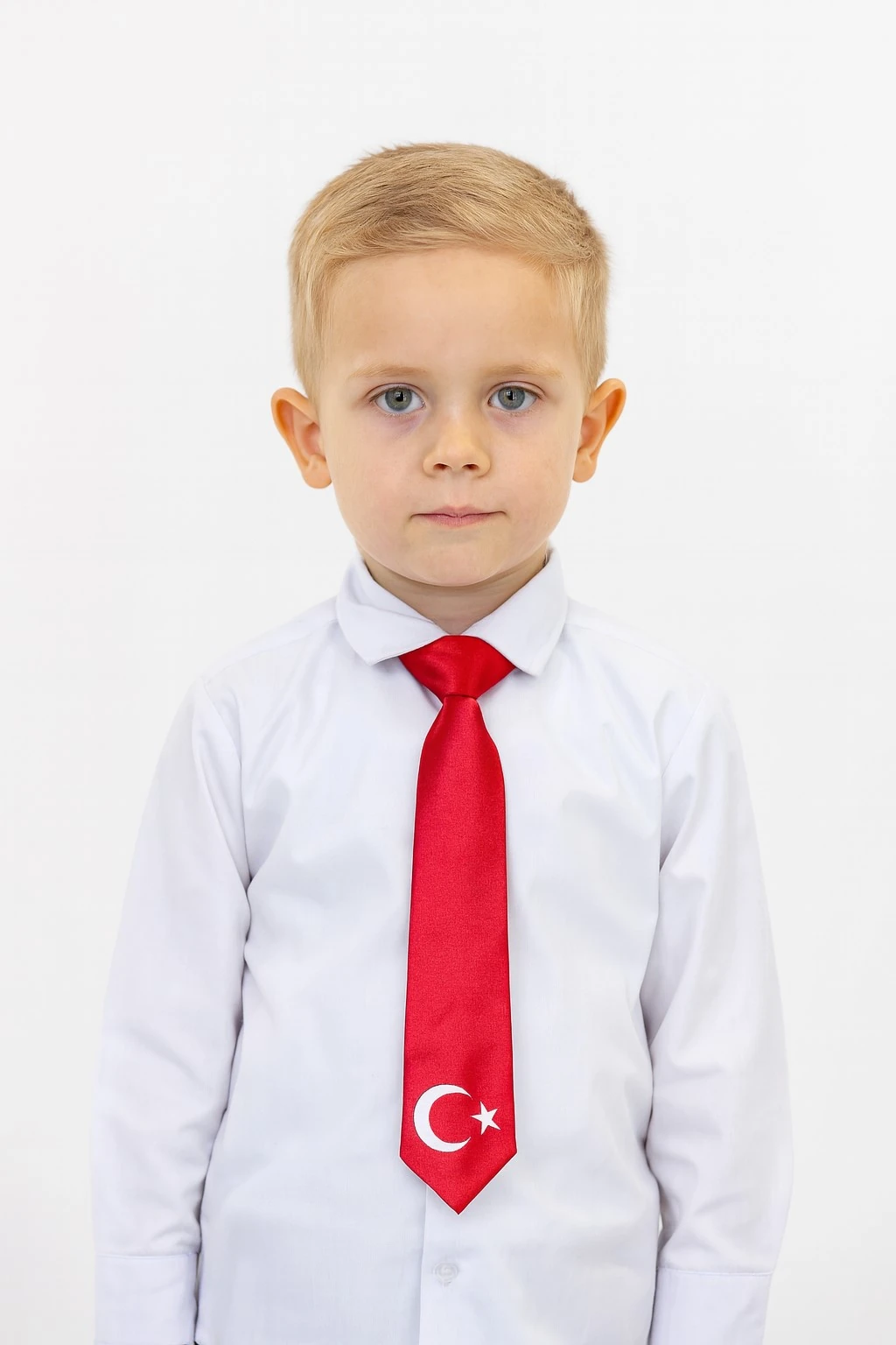 Ayyıldız Baskılı Çocuk Kravat