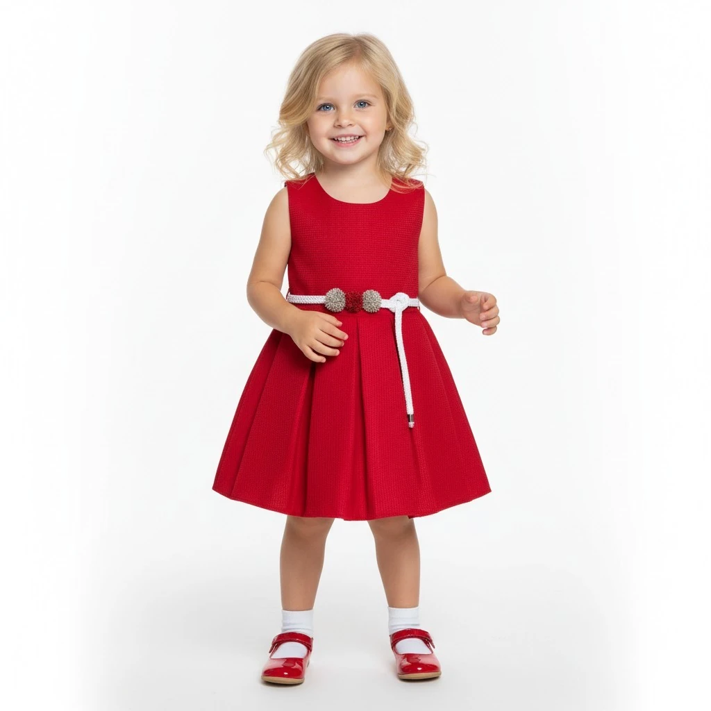 Bolero Hırkalı Kız Çocuk Elbise