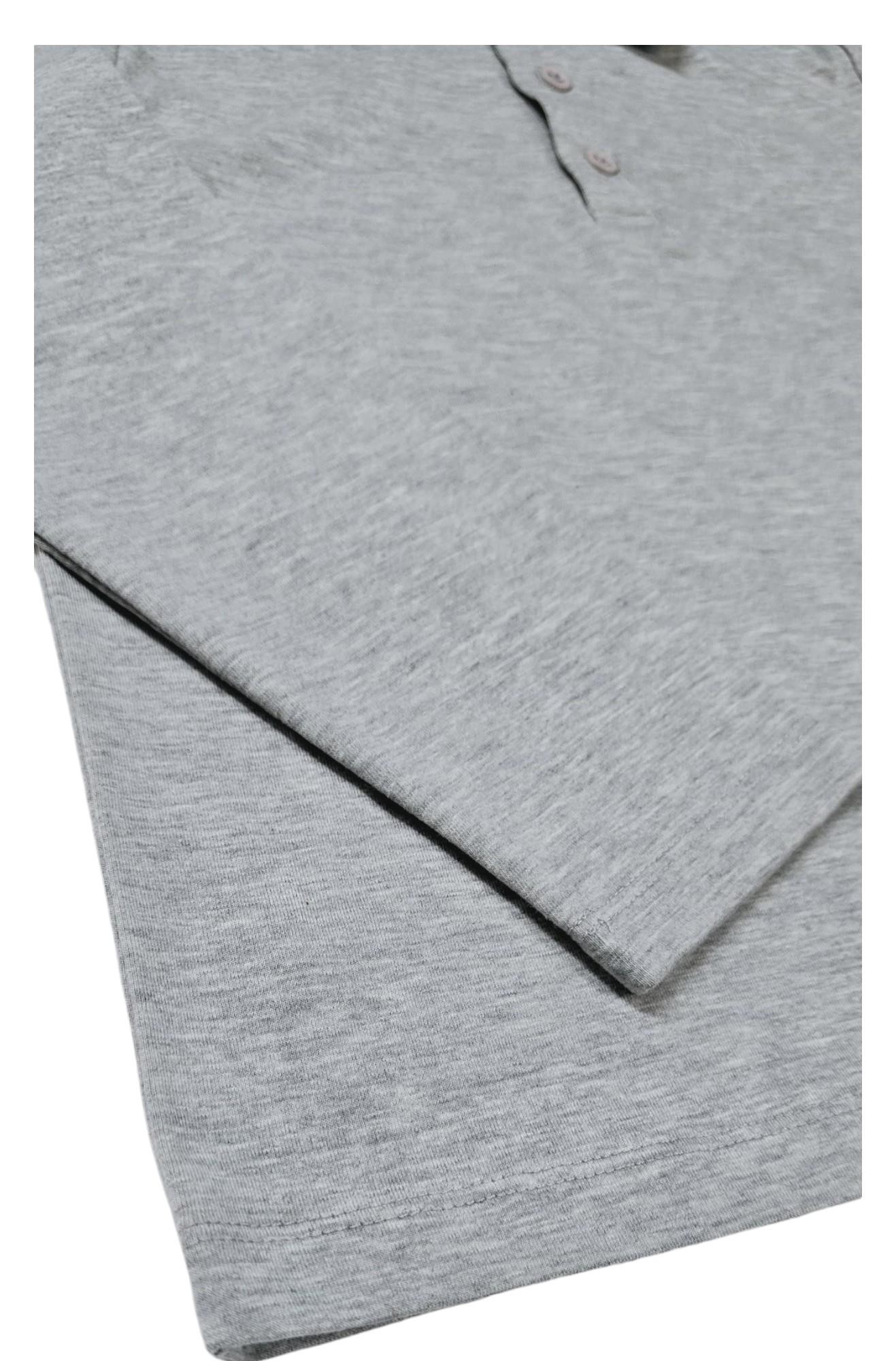 Unisex Çocuk Polo Yaka Uzun Kollu Tişört Sweatshirt