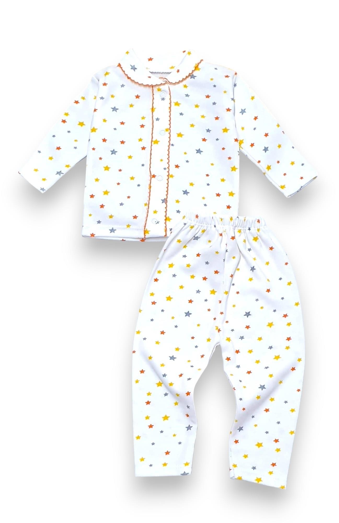 Yıldız Desenli Kız Bebek Pijama Takım