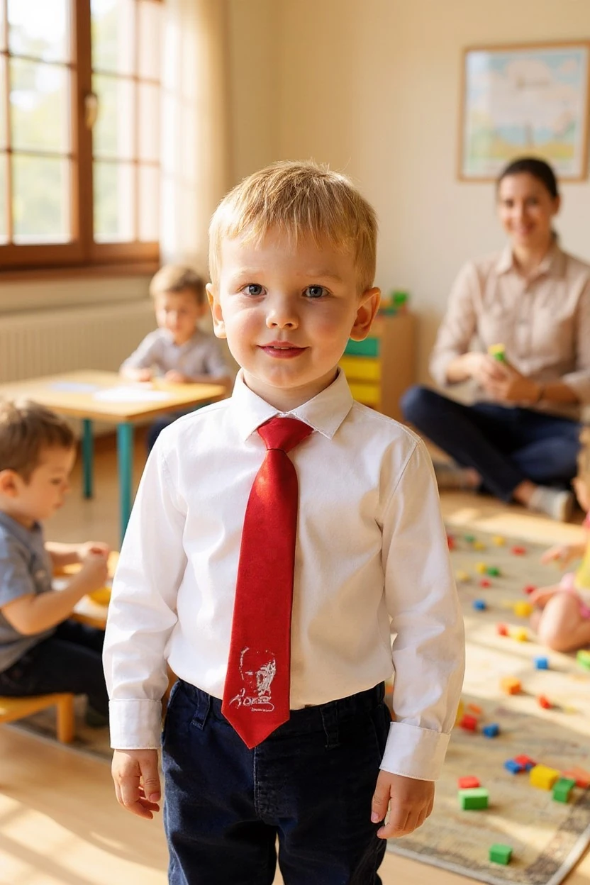 Atatürk Baskılı Çocuk Kravat