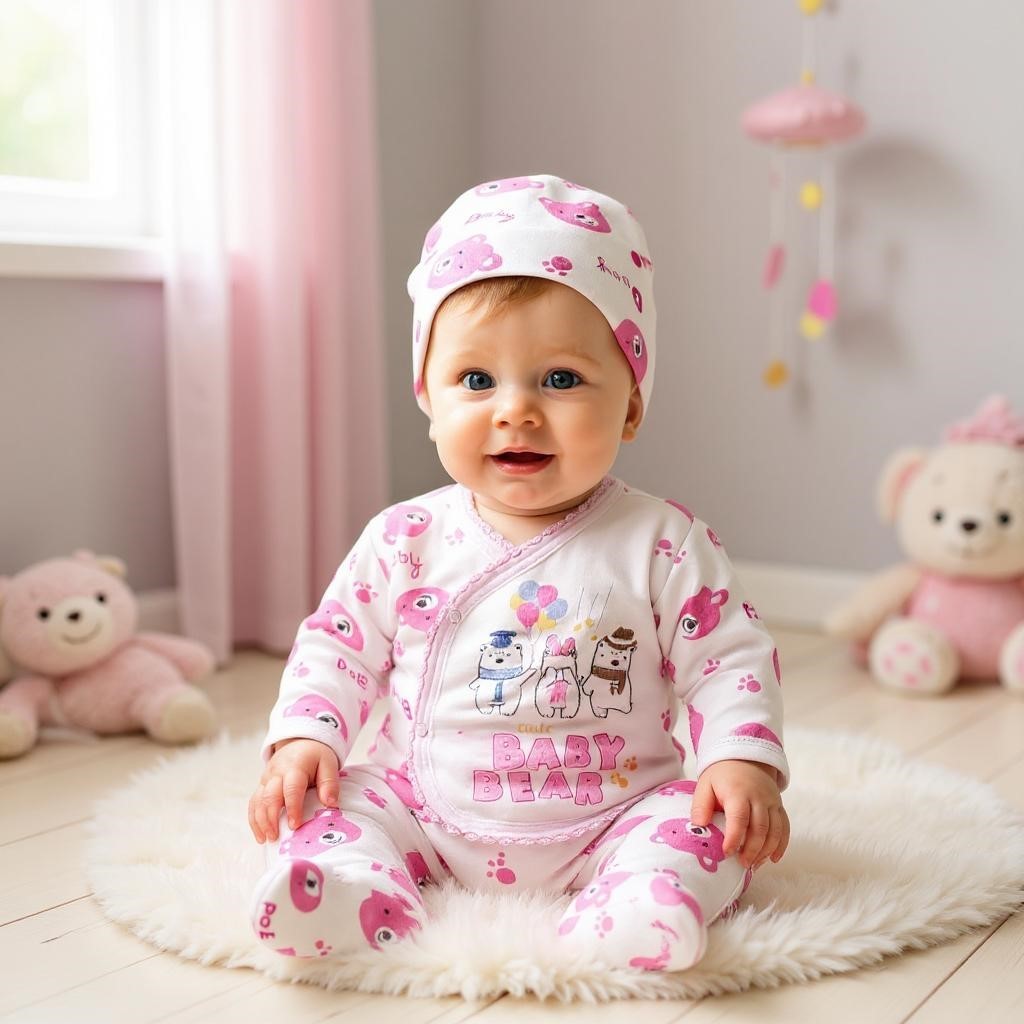 Baby Bear Yenidoğan Kız Bebek Takım - 3lü